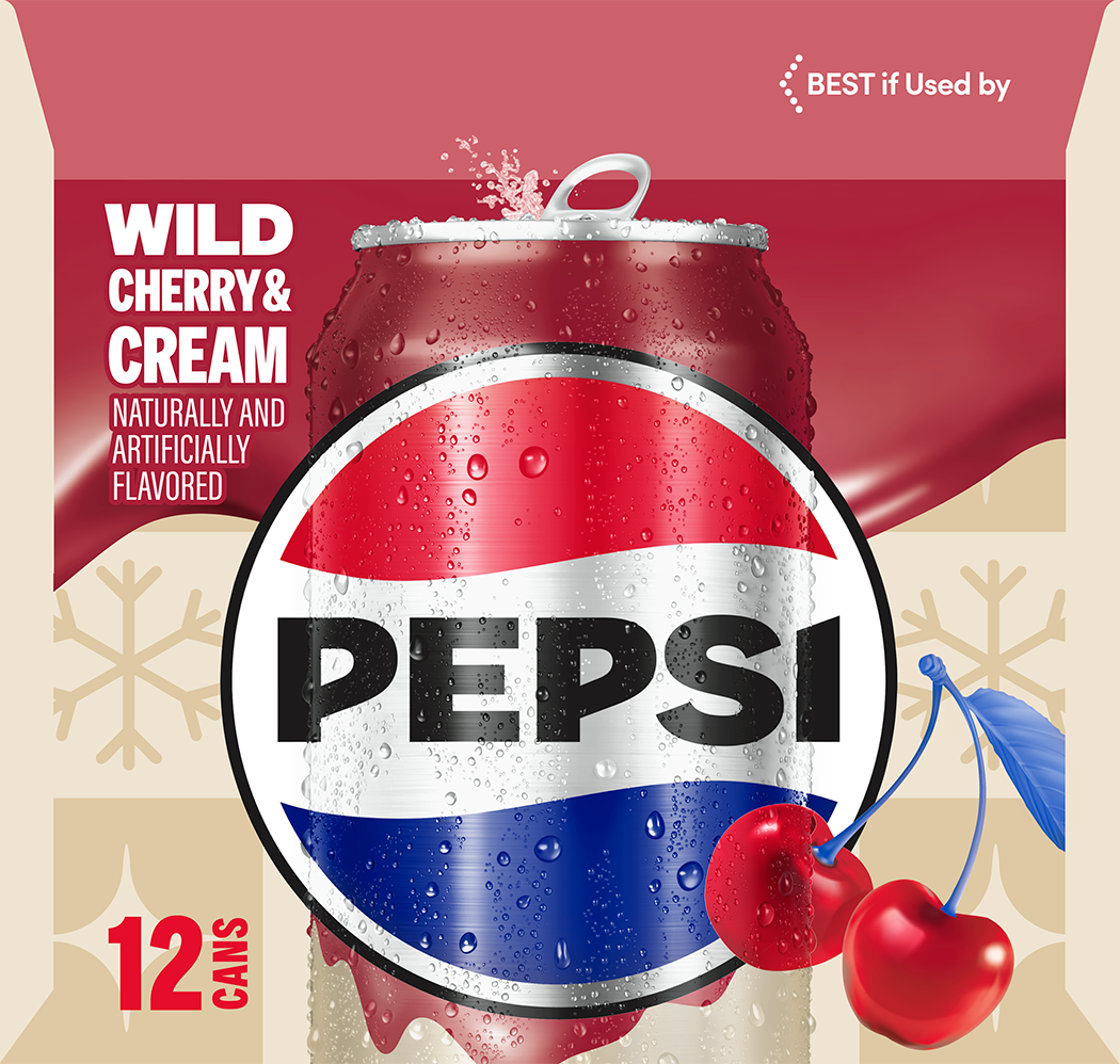 Pepsi, Wild Cherry & Cream Naturally And Artificially Flavored thumbnail