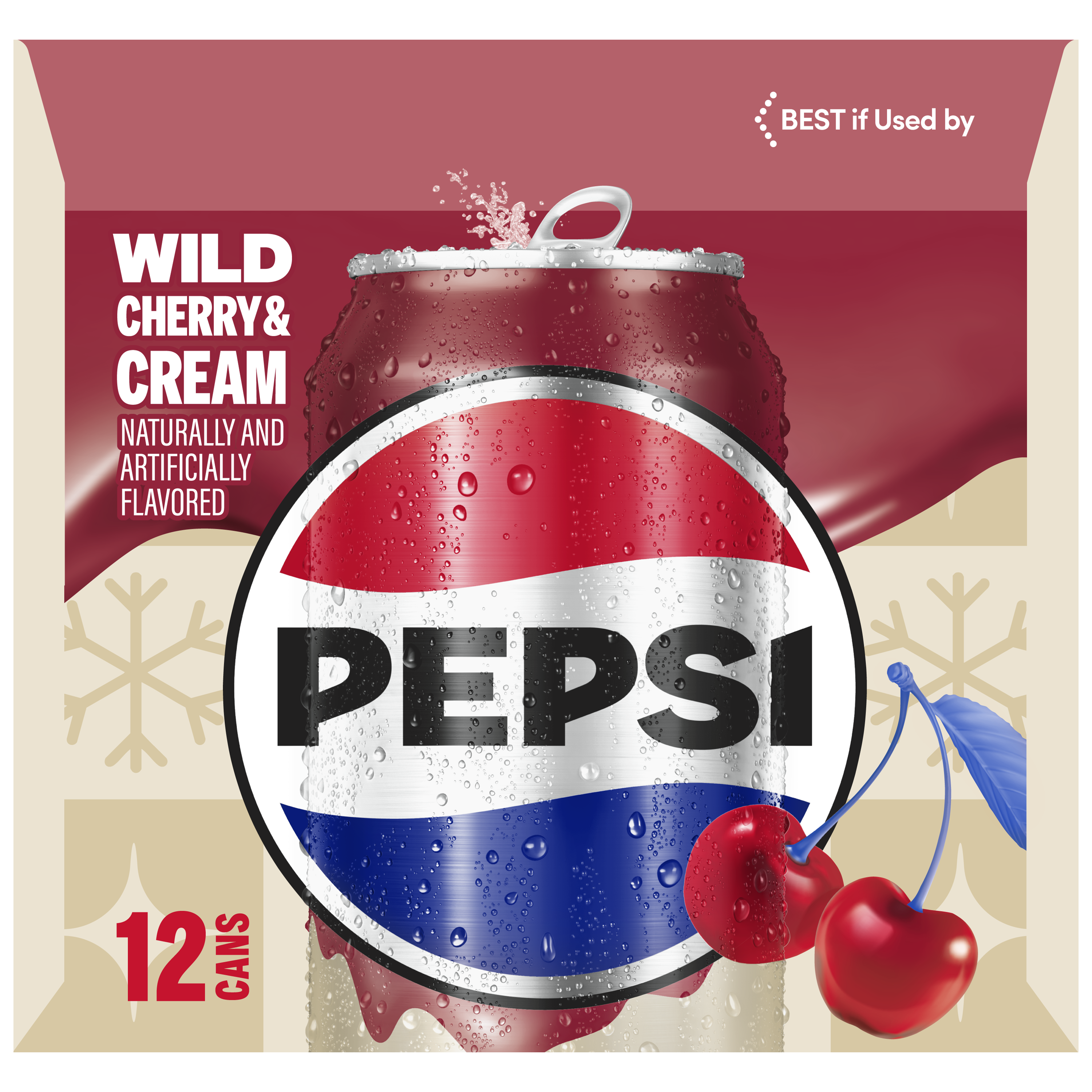 Pepsi, Wild Cherry & Cream Naturally And Artificially Flavored thumbnail