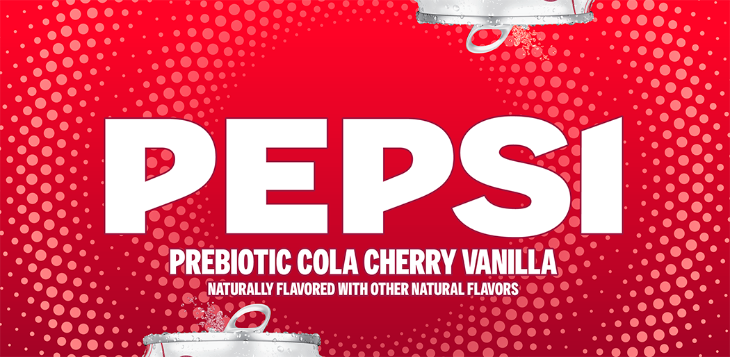 Pepsi, Cherry Vanilla Flavored, Prebiotic Cola thumbnail