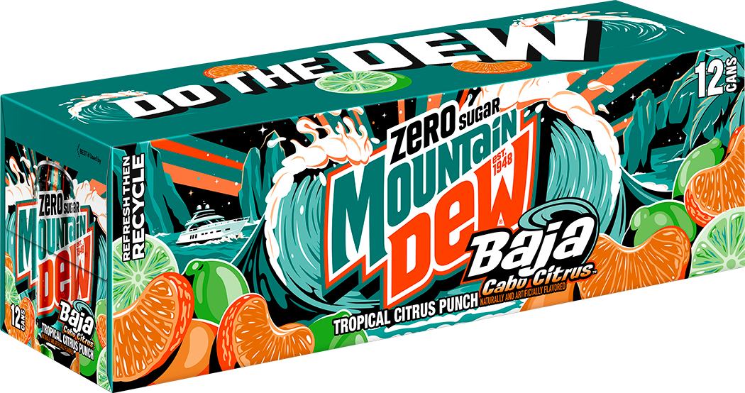 Mountain Dew, Zero Sugar, Baja Cabo Citrus, Tropical Citrus Punch Naturally And Artificially Flavored, Zero Sugar Dew thumbnail