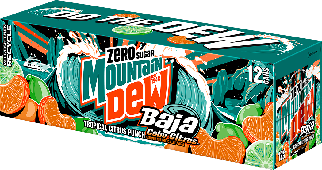 Mountain Dew, Zero Sugar, Baja Cabo Citrus, Tropical Citrus Punch Naturally And Artificially Flavored, Zero Sugar Dew thumbnail