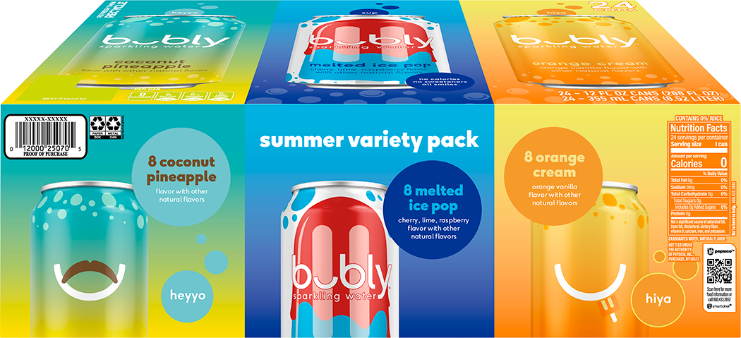 bubly, Sparkling Water, Summer Variety Pack thumbnail