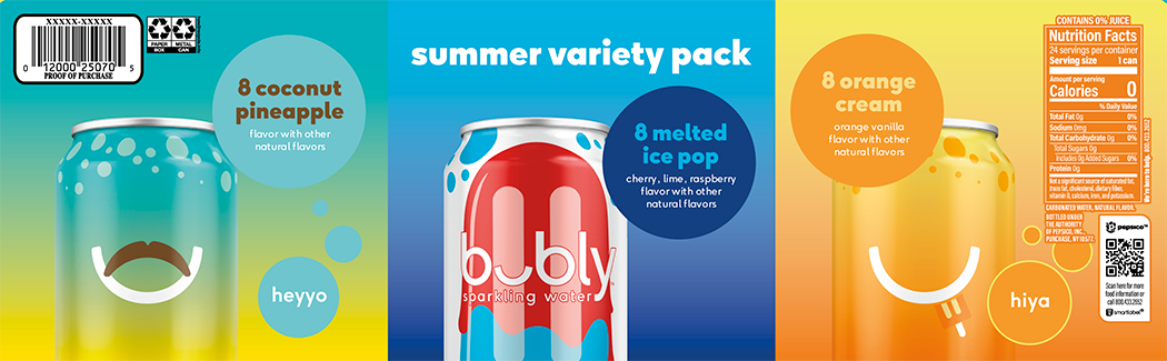 bubly, Sparkling Water, Summer Variety Pack thumbnail