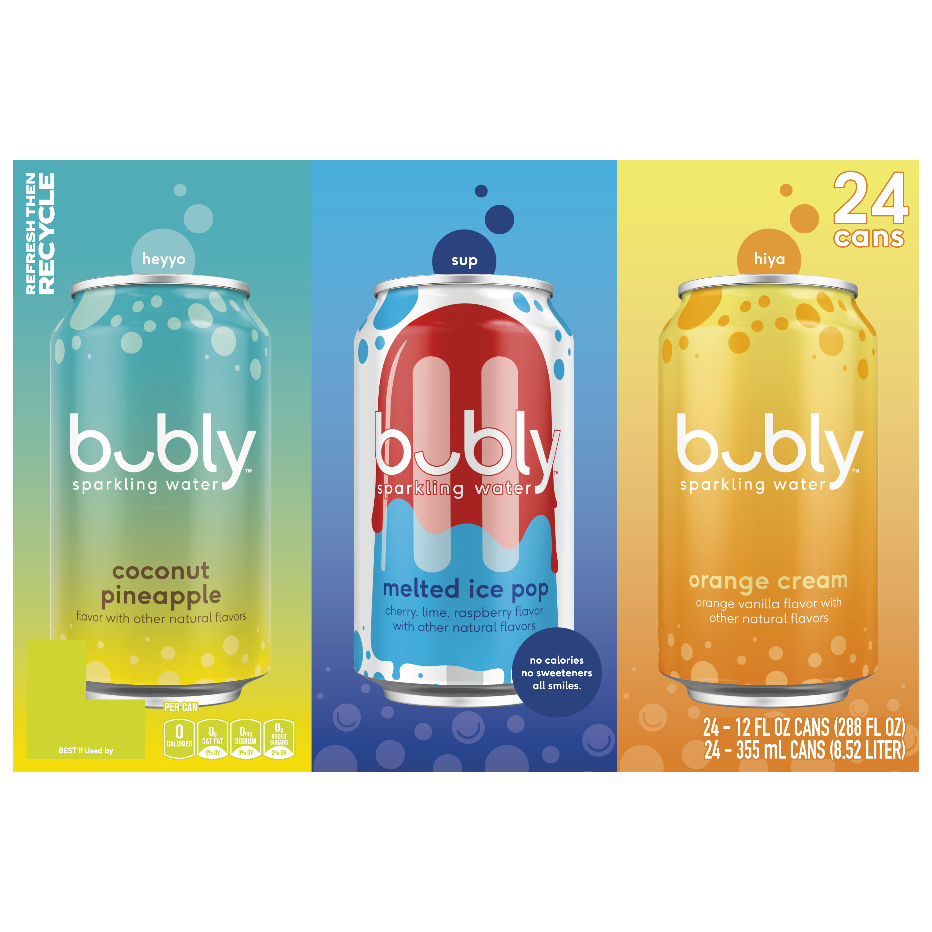 bubly, Sparkling Water, Summer Variety Pack thumbnail