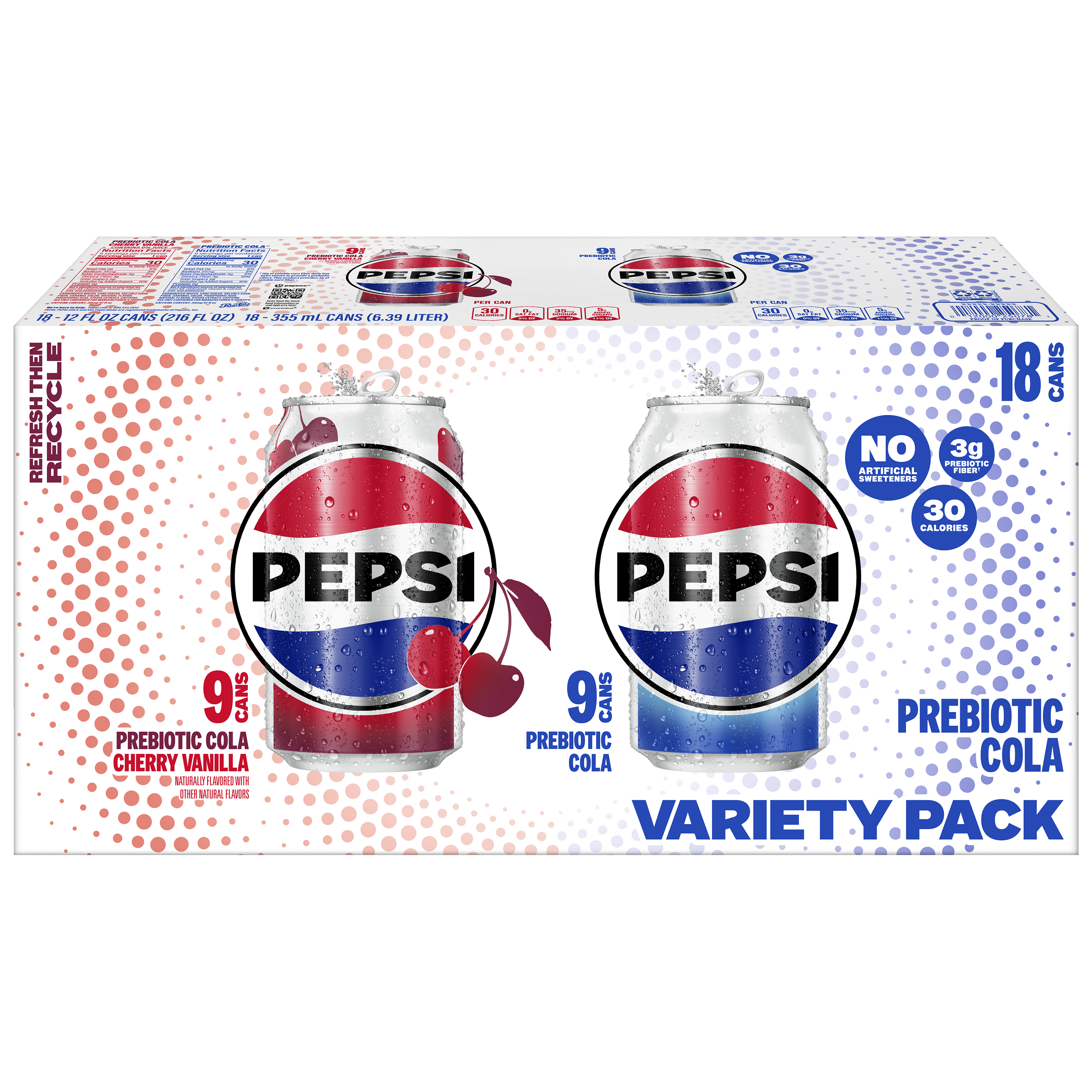 Pepsi, Prebiotic, Variety Pack