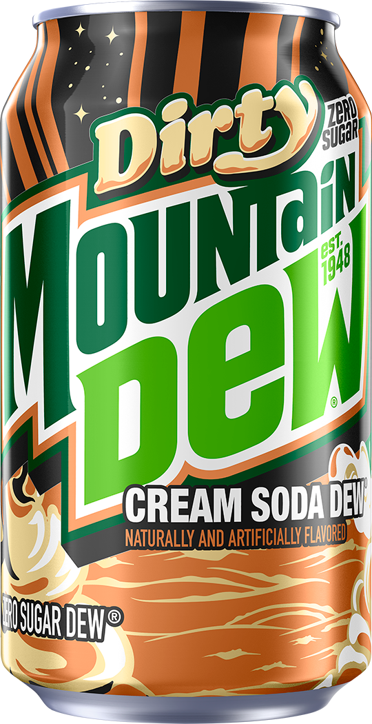 Dirty Mountain Dew, Zero Sugar, Cream Soda Naturally And Artificially Flavored Dew thumbnail