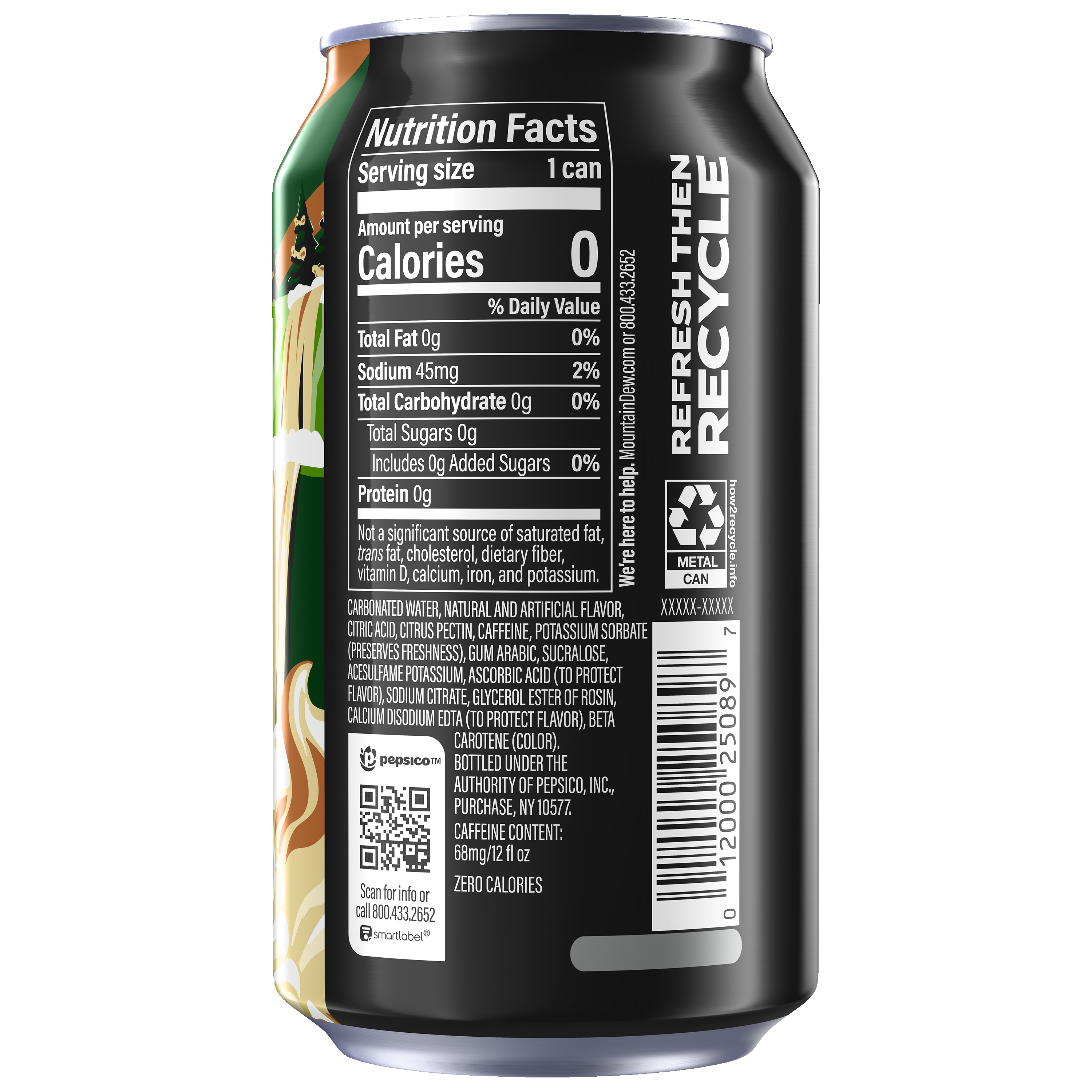 Dirty Mountain Dew, Zero Sugar, Cream Soda Naturally And Artificially Flavored Dew thumbnail
