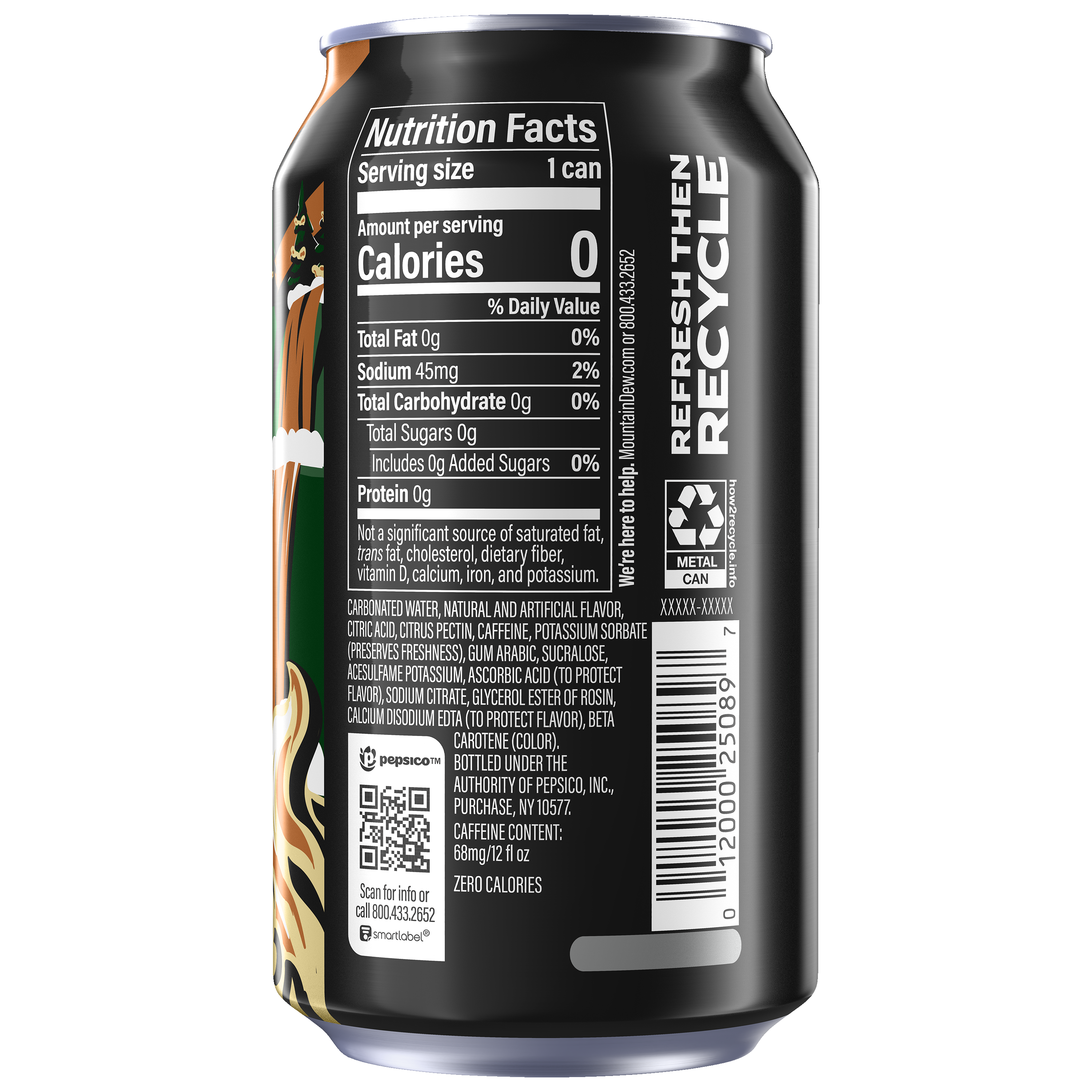 Dirty Mountain Dew, Zero Sugar, Cream Soda Naturally And Artificially Flavored Dew thumbnail