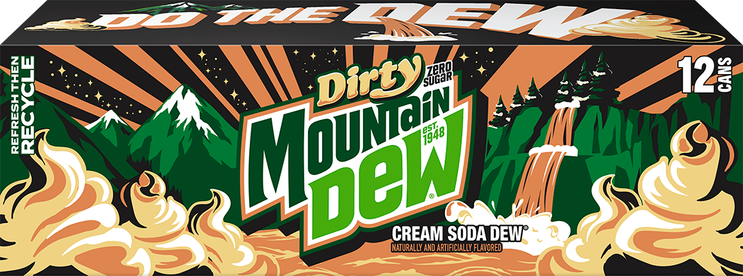 Dirty Mountain Dew, Zero Sugar, Cream Soda Naturally And Artificially Flavored Dew thumbnail
