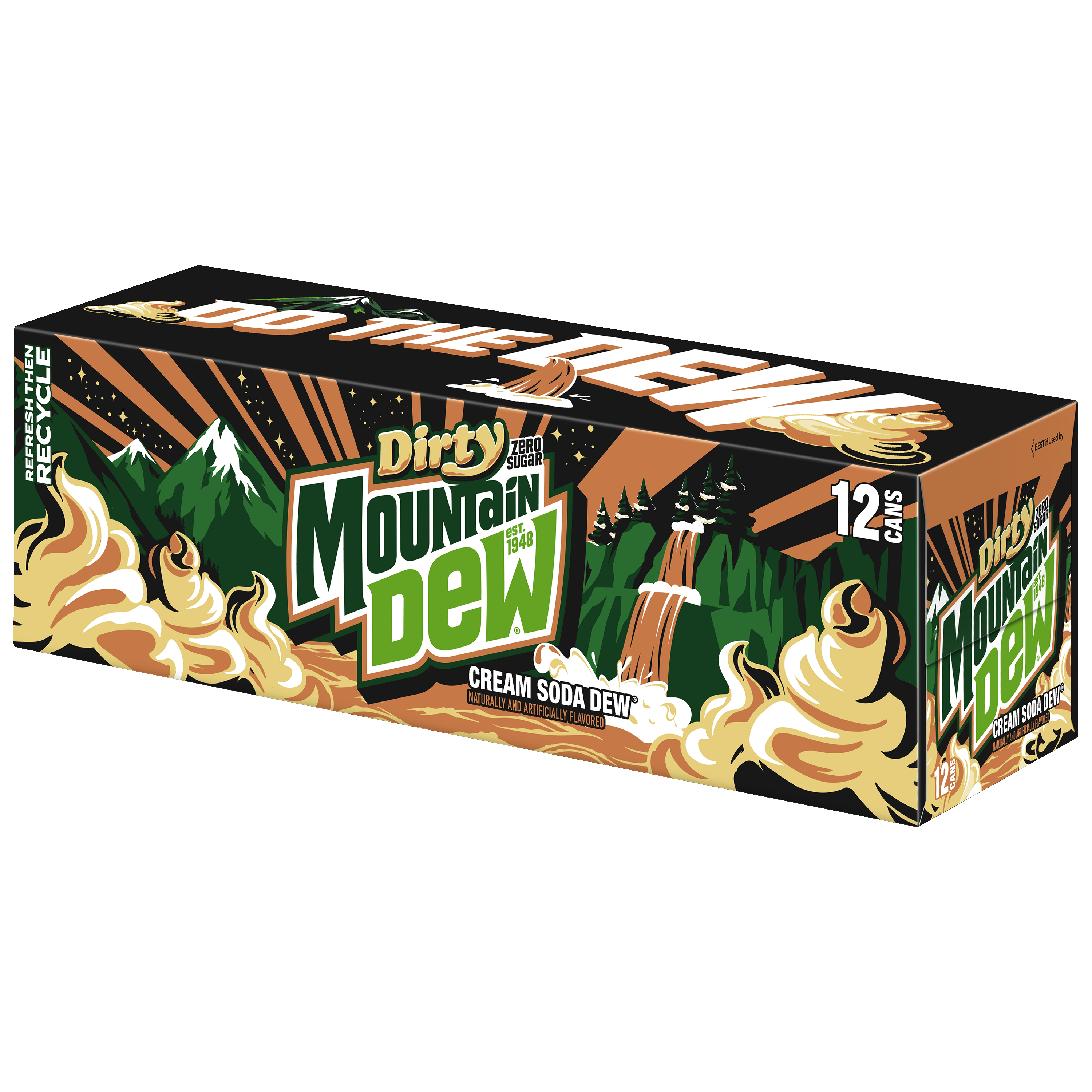 Dirty Mountain Dew, Zero Sugar, Cream Soda Naturally And Artificially Flavored Dew thumbnail