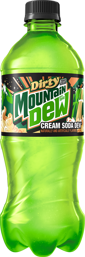 Dirty Mountain Dew, Zero Sugar, Cream Soda Dew Naturally And Artificially Flavored thumbnail