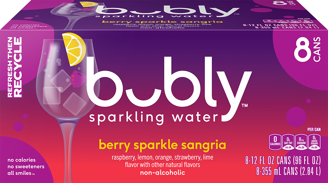 bubly, Berry Sparkle Sangria Flavor, Sparkling Water thumbnail