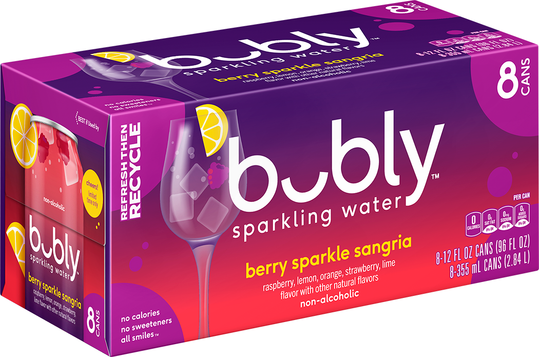 bubly, Berry Sparkle Sangria Flavor, Sparkling Water thumbnail