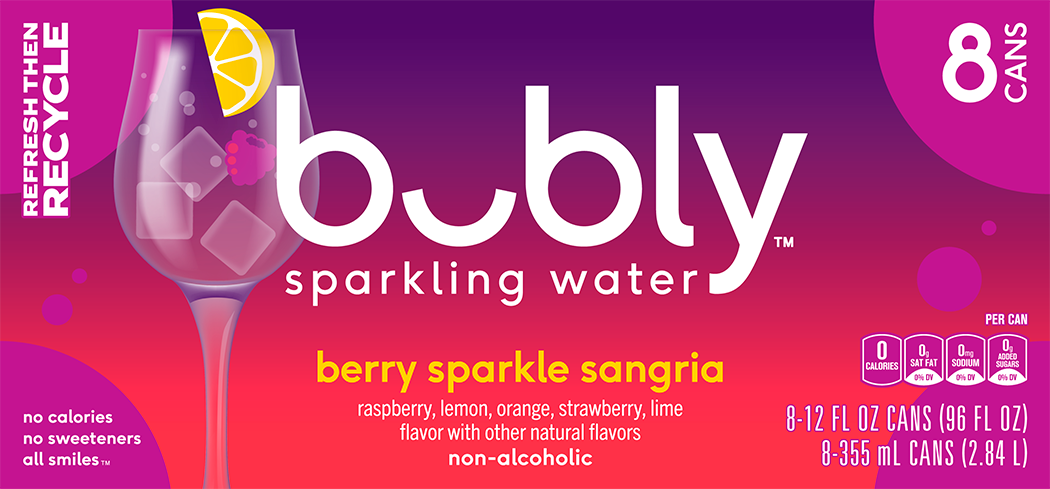 bubly, Berry Sparkle Sangria Flavor, Sparkling Water thumbnail