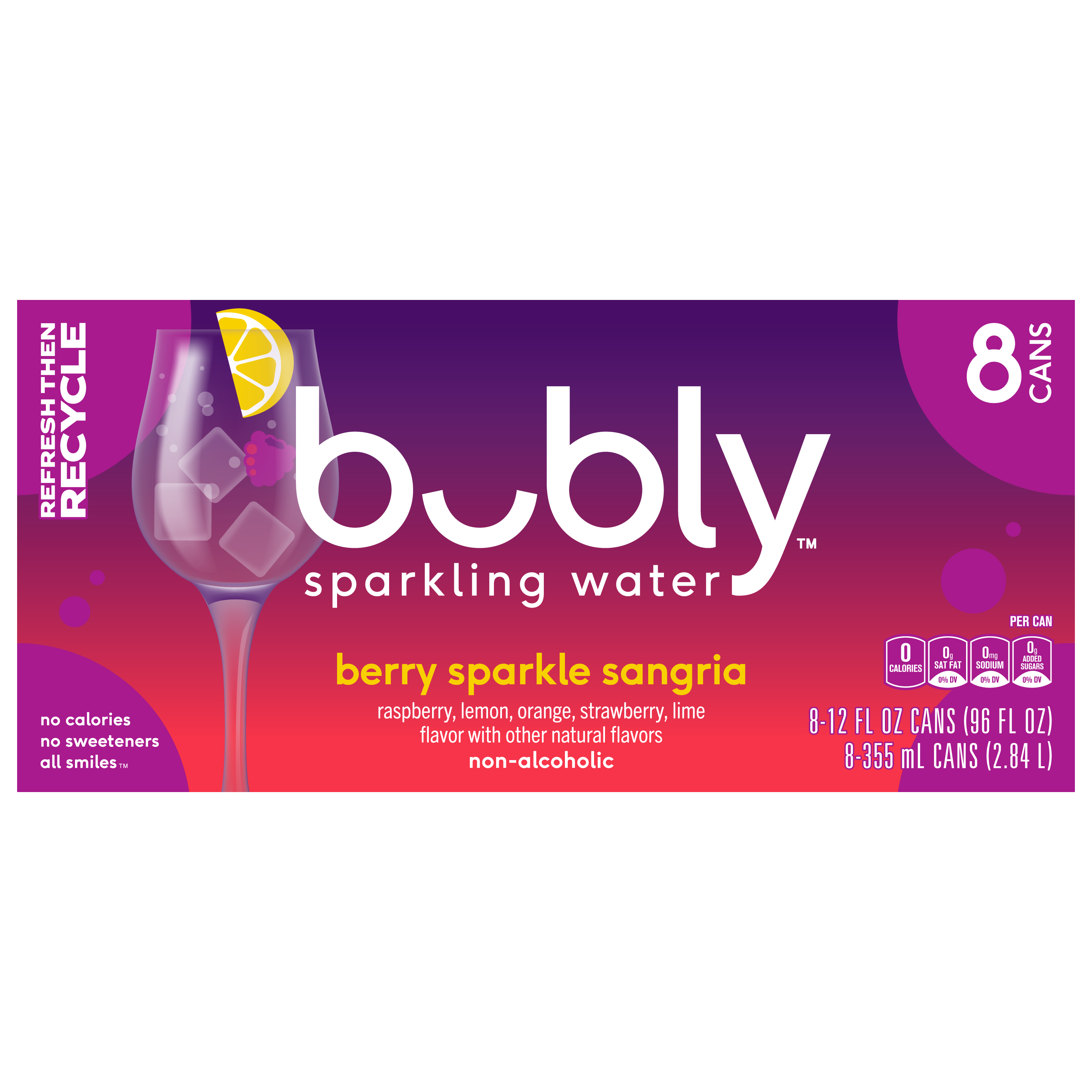 bubly, Berry Sparkle Sangria Flavor, Sparkling Water thumbnail