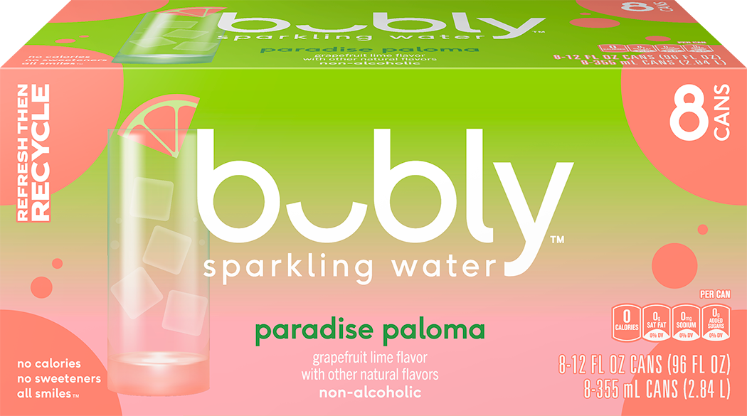 bubly, Paradise Paloma Flavor, Sparkling Water thumbnail