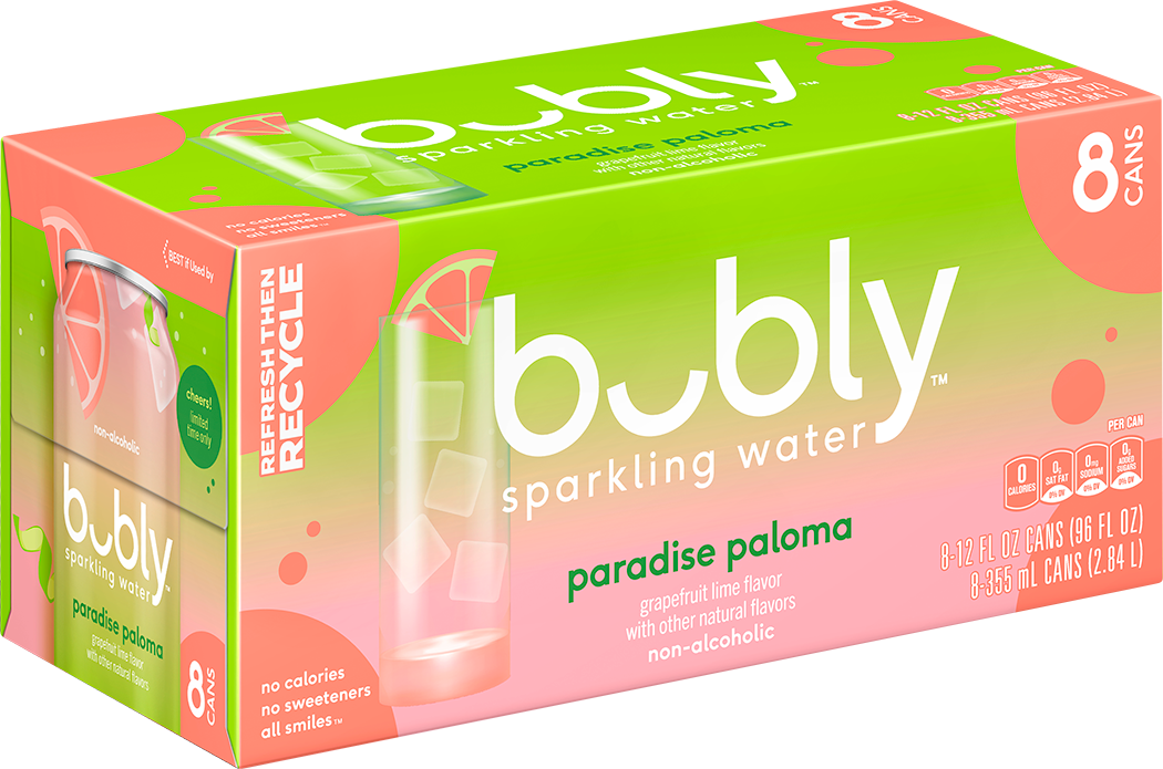 bubly, Paradise Paloma Flavor, Sparkling Water thumbnail