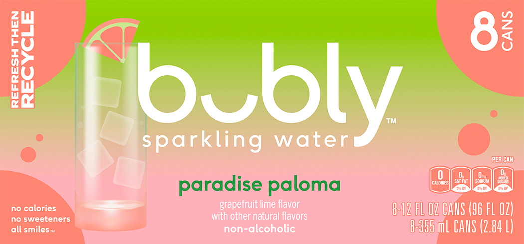 bubly, Paradise Paloma Flavor, Sparkling Water thumbnail