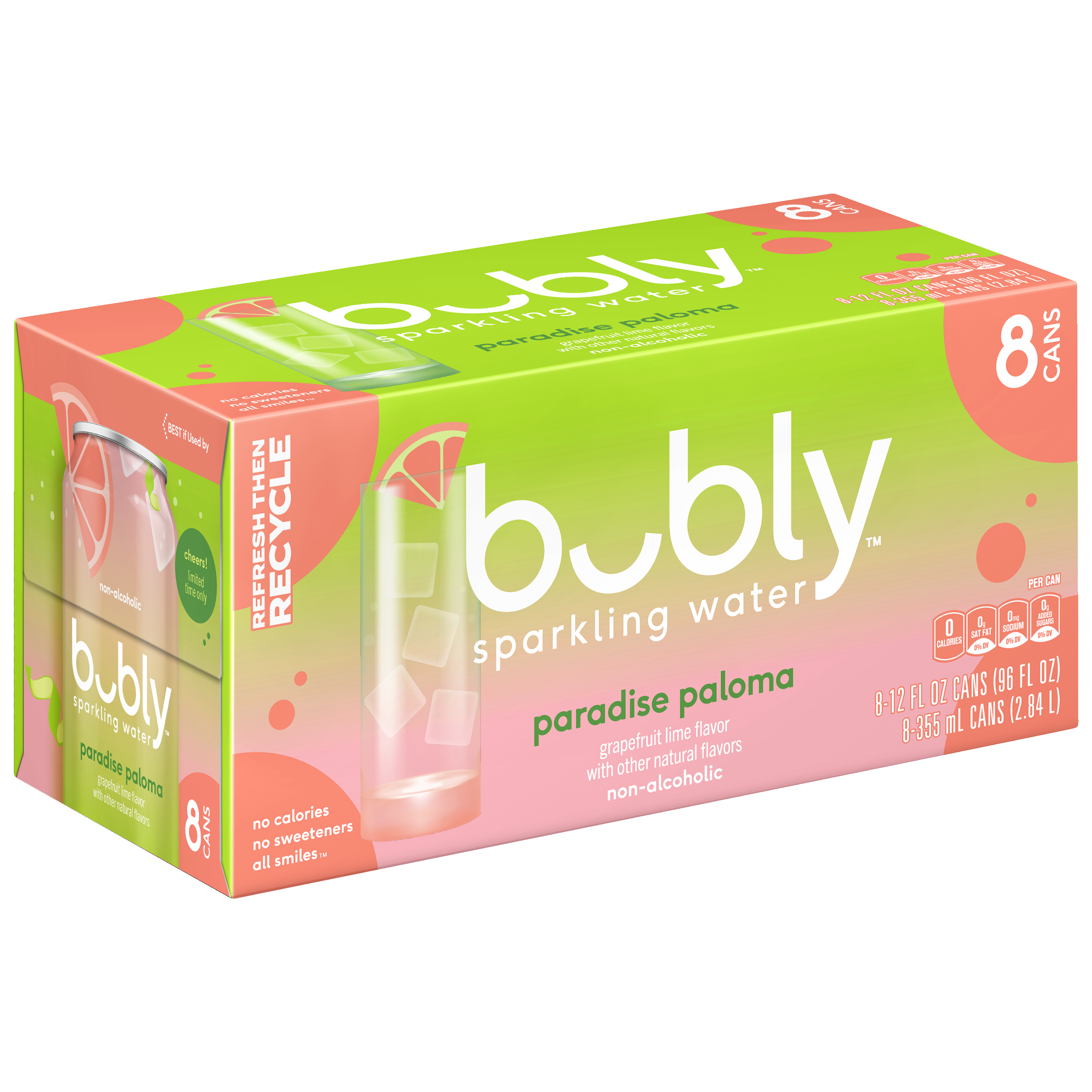 bubly, Paradise Paloma Flavor, Sparkling Water thumbnail