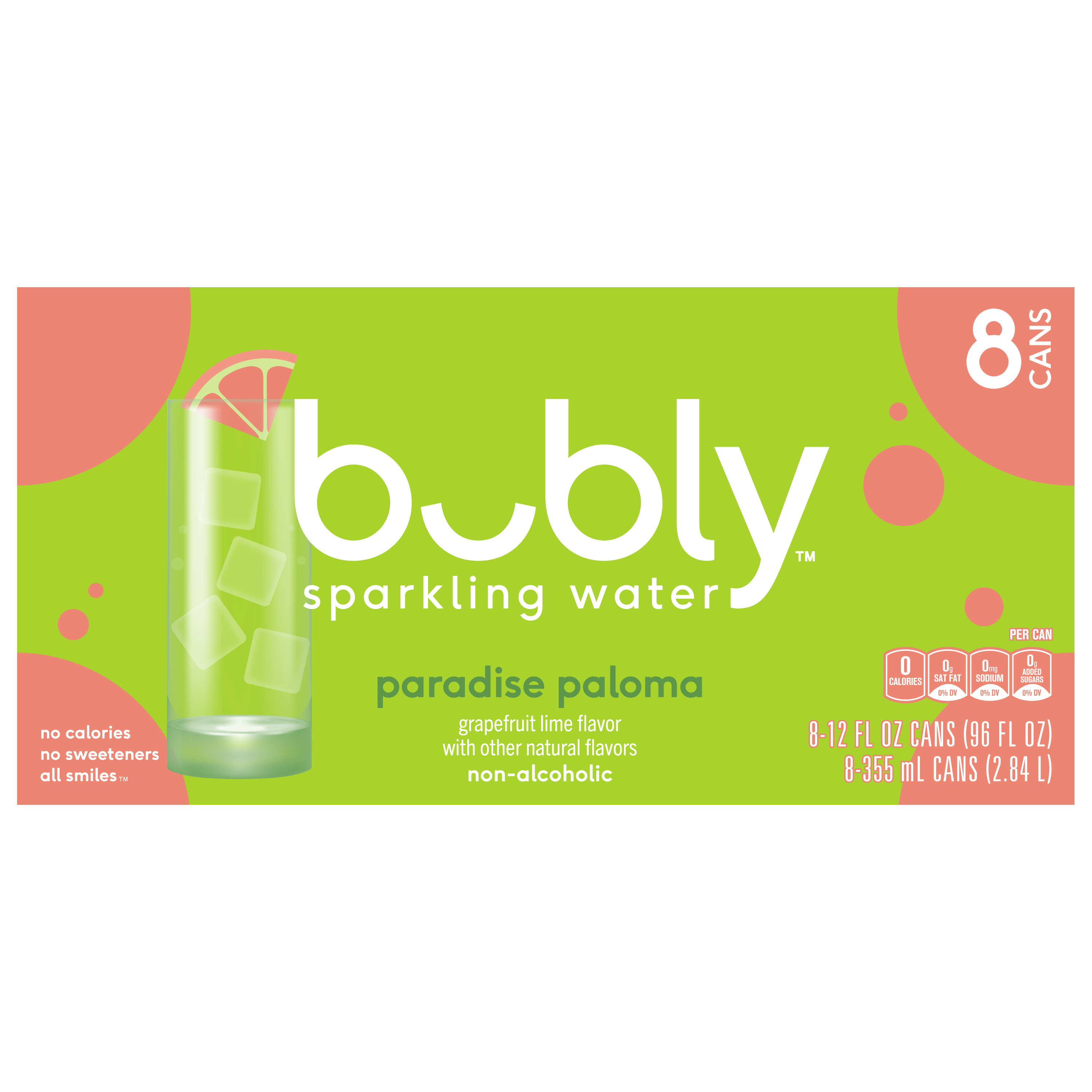 bubly, Paradise Paloma Flavor, Sparkling Water thumbnail