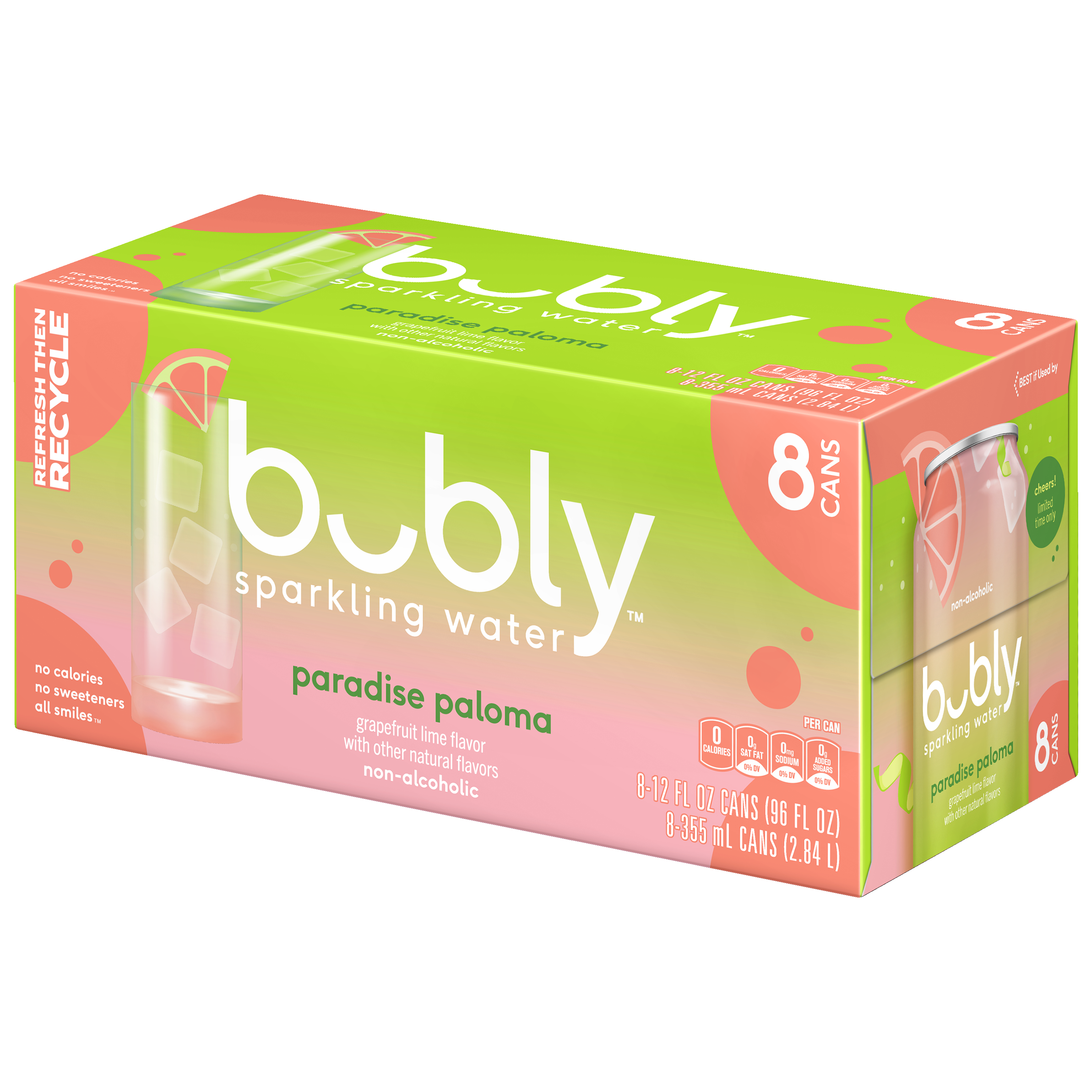 bubly, Paradise Paloma Flavor, Sparkling Water thumbnail