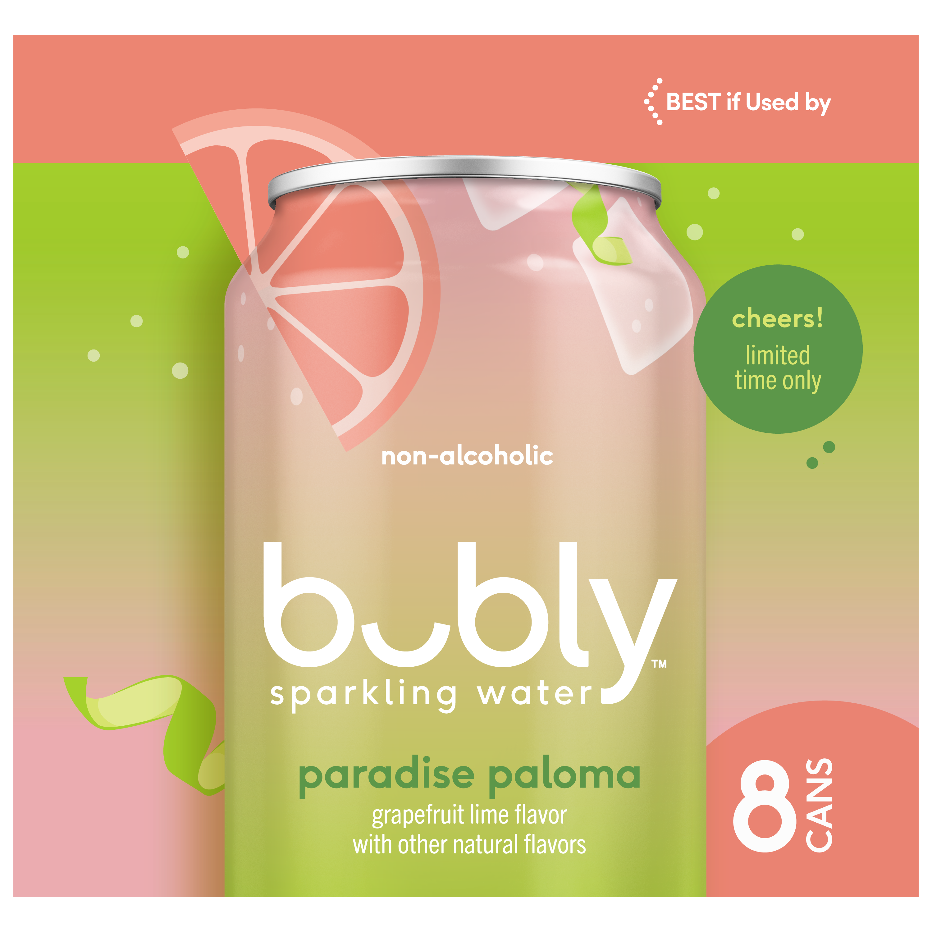 bubly, Paradise Paloma Flavor, Sparkling Water thumbnail