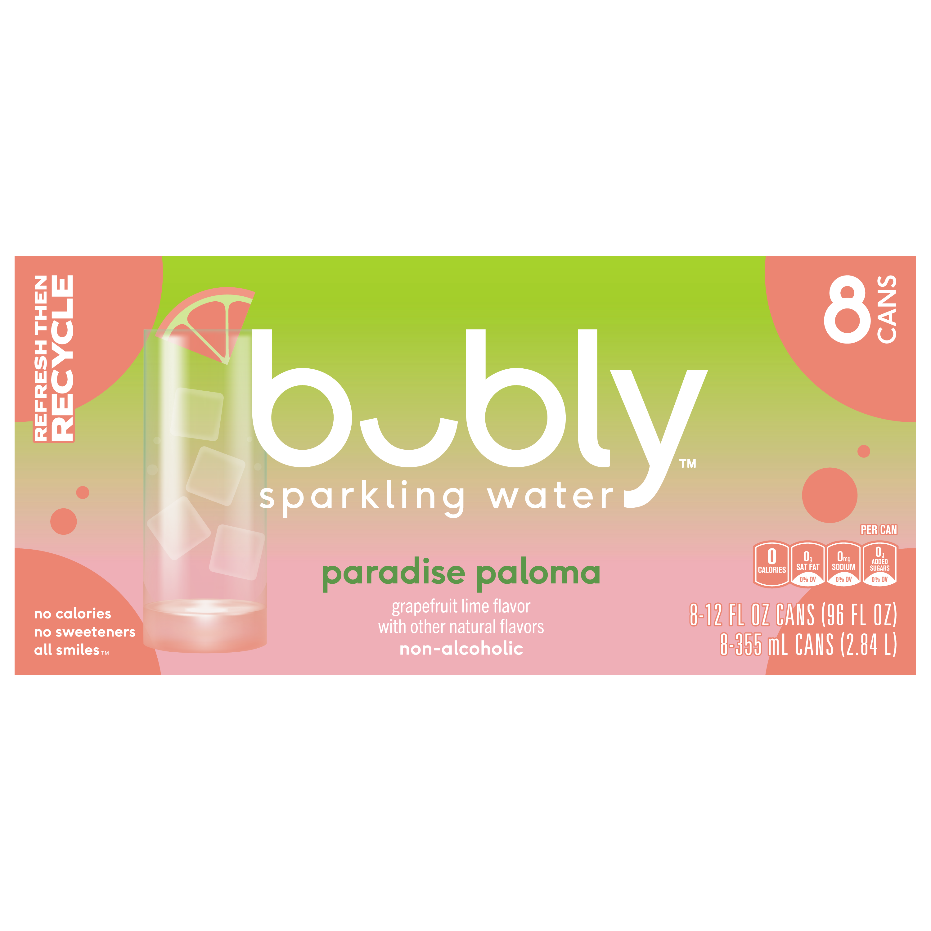 bubly, Paradise Paloma Flavor, Sparkling Water thumbnail