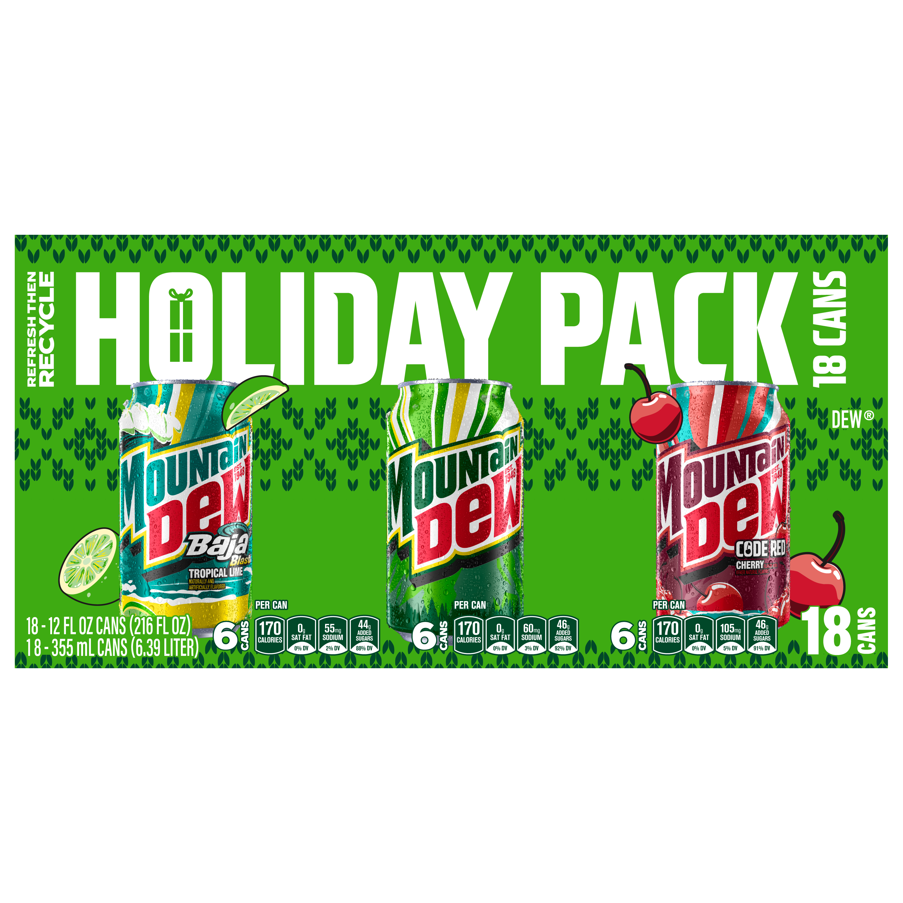 Mountain Dew, Holiday Variety Pack thumbnail