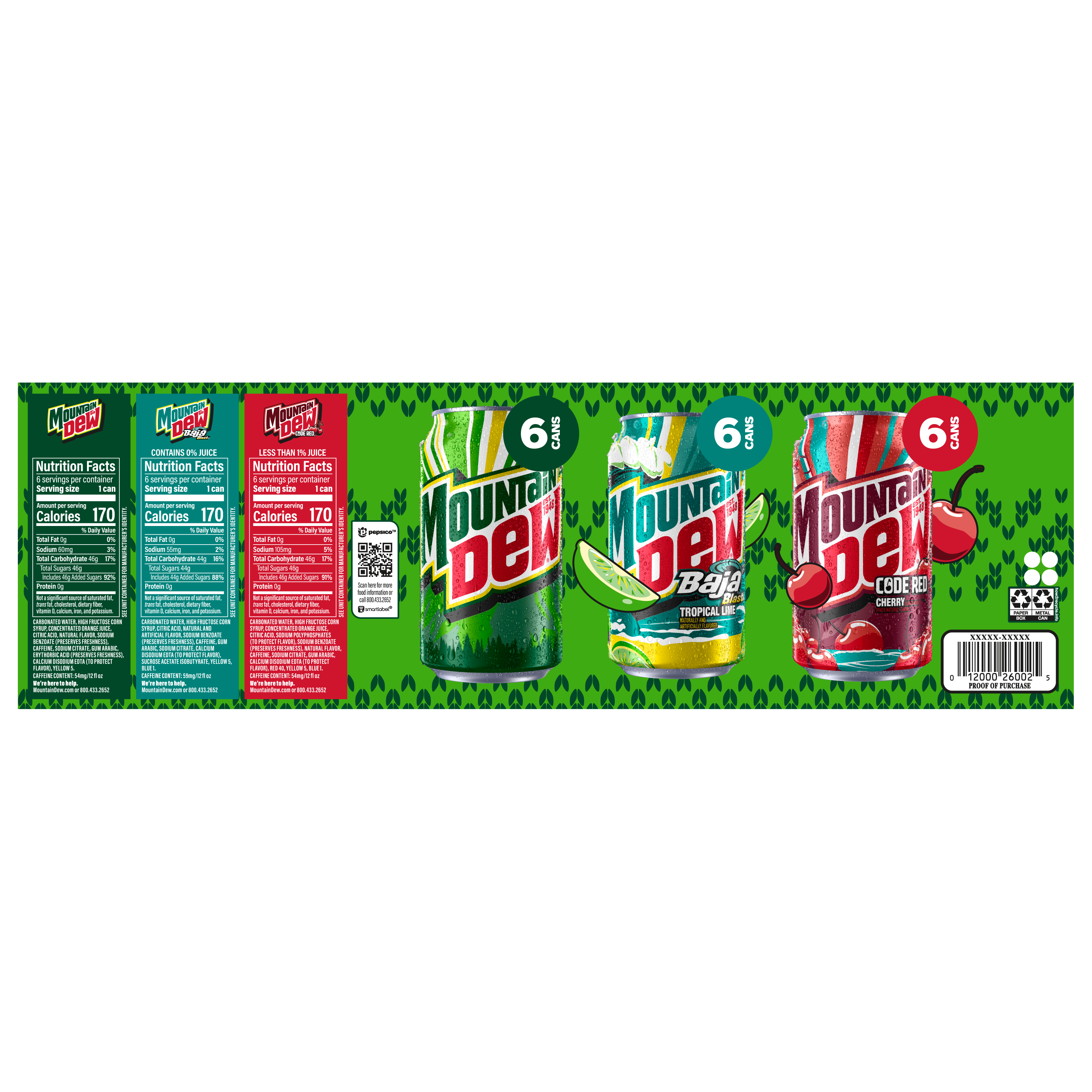 Mountain Dew, Holiday Variety Pack thumbnail