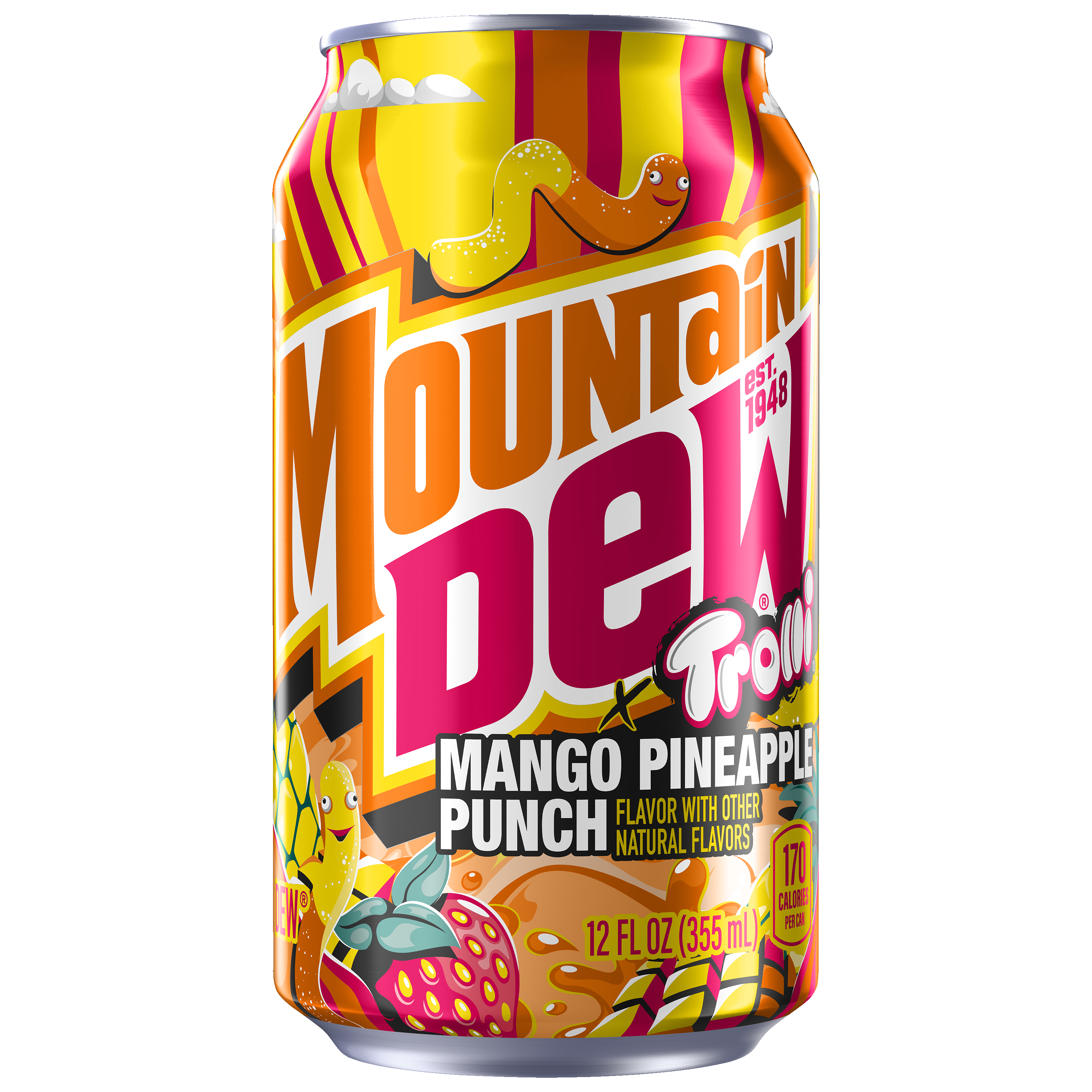 Mountain Dew, Trolli, Mango Pineapple Punch Flavor, Dew
