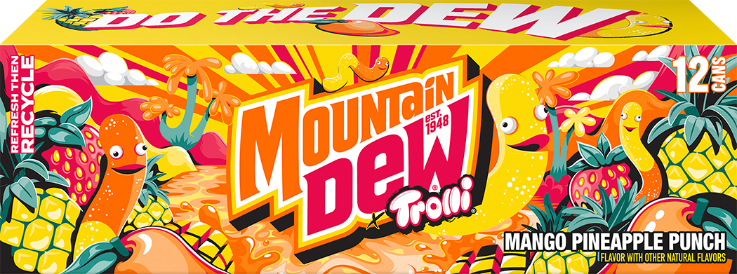 Mountain Dew, Trolli, Mango Pineapple Punch Flavor, Dew thumbnail