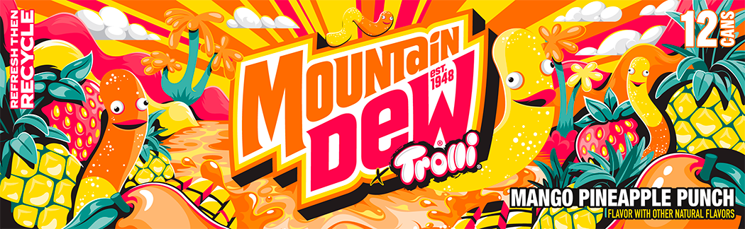 Mountain Dew, Trolli, Mango Pineapple Punch Flavor, Dew thumbnail