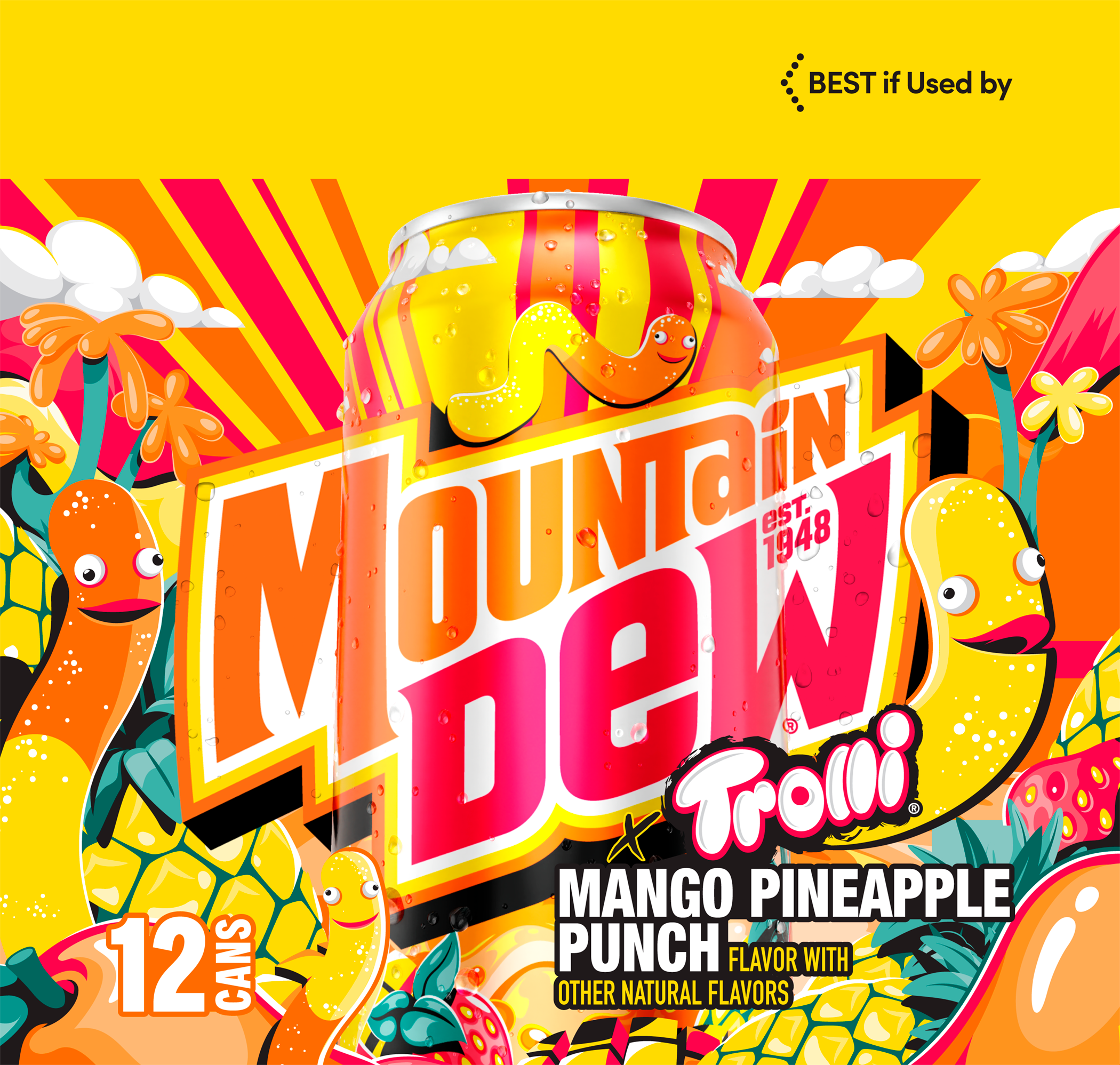 Mountain Dew, Trolli, Mango Pineapple Punch Flavor, Dew thumbnail