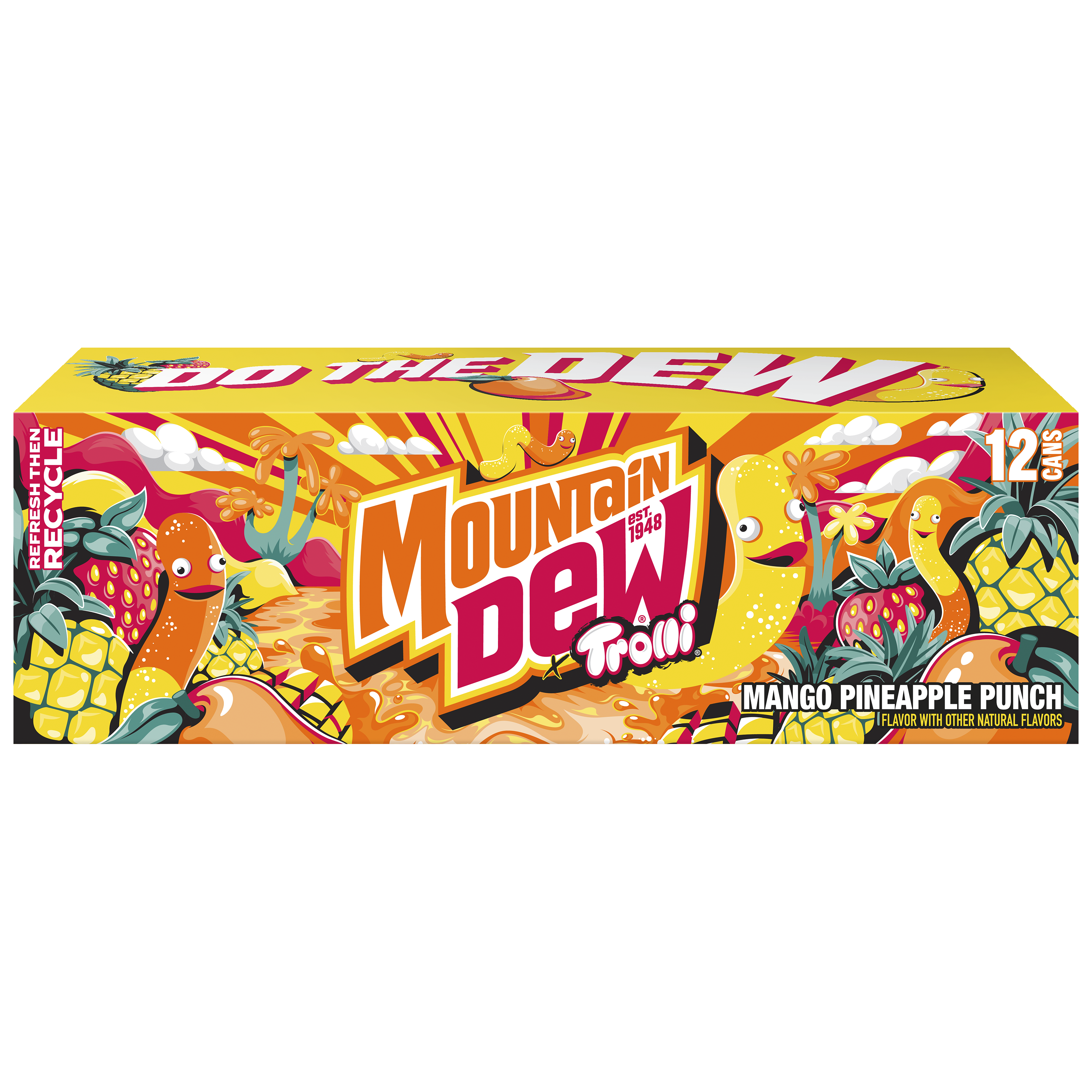 Mountain Dew, Trolli, Mango Pineapple Punch Flavor, Dew