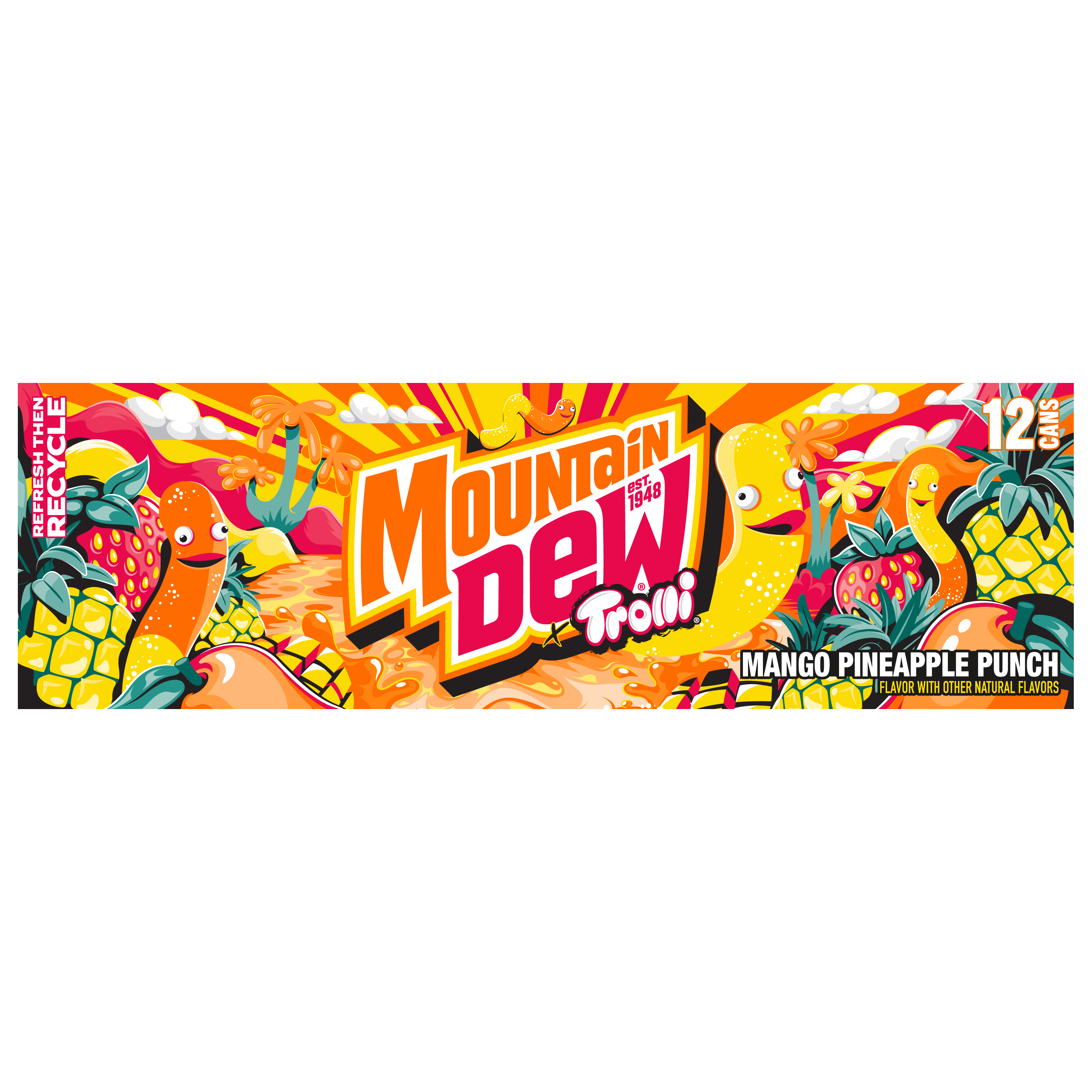 Mountain Dew, Trolli, Mango Pineapple Punch Flavor, Dew thumbnail