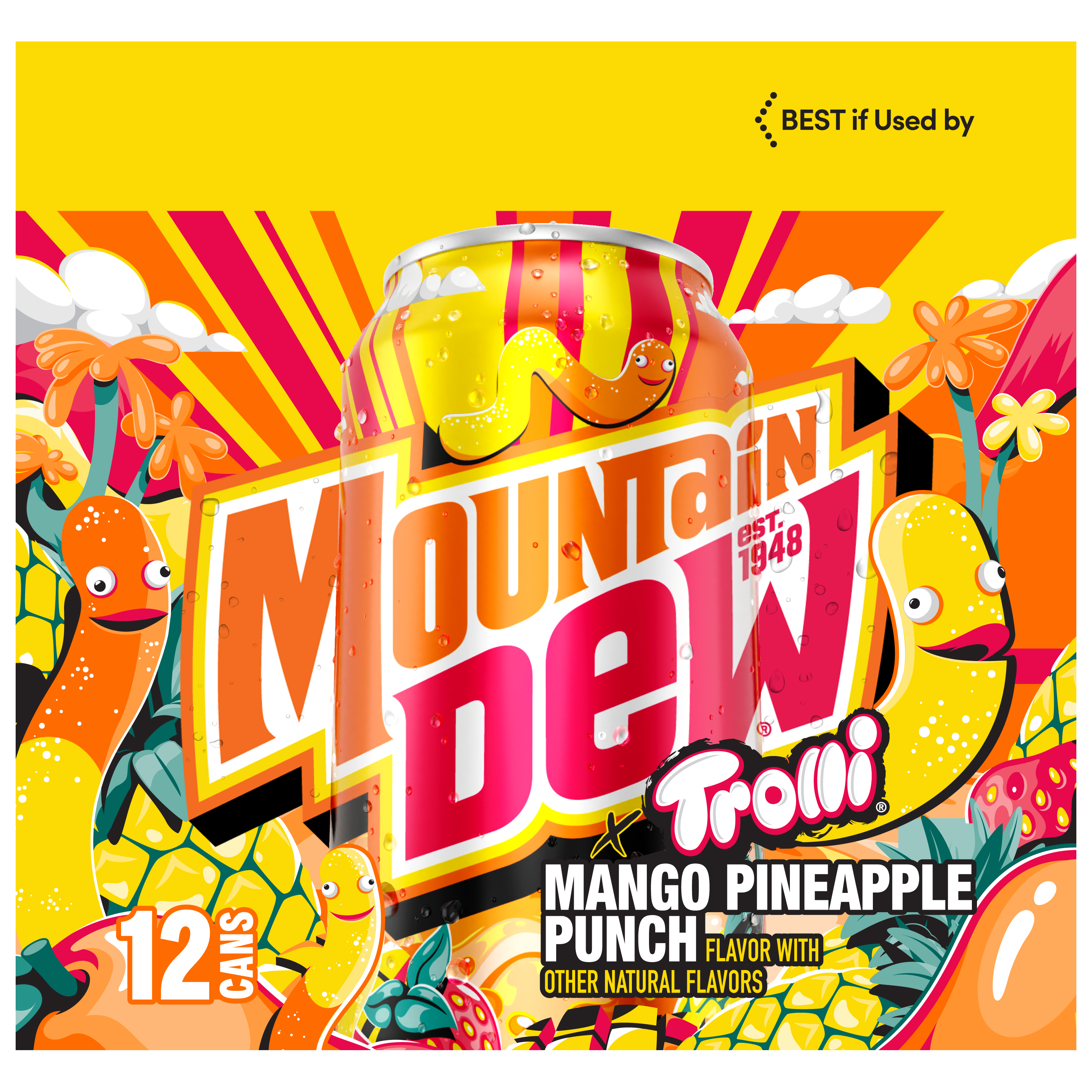 Mountain Dew, Trolli, Mango Pineapple Punch Flavor, Dew thumbnail