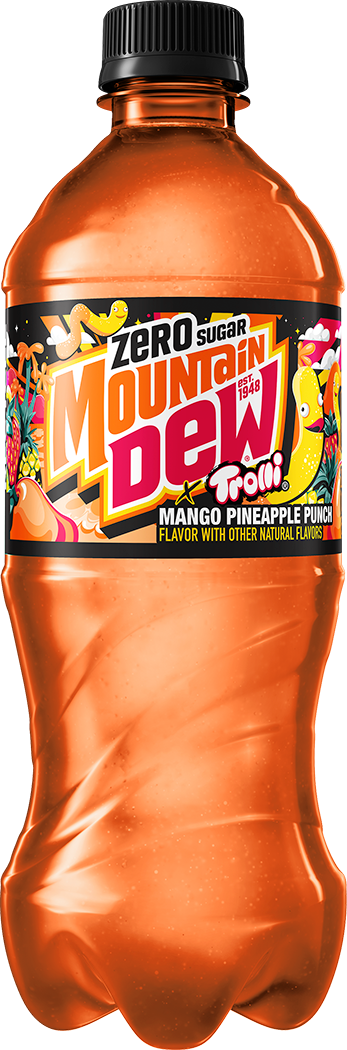 Mountain Dew, Zero Sugar, Trolli, Mango Pineapple Punch Flavor, Zero Sugar Dew thumbnail