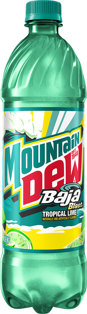Mountain Dew, Baja Blast, Tropical Lime Naturally And Artificially Flavored Dew thumbnail