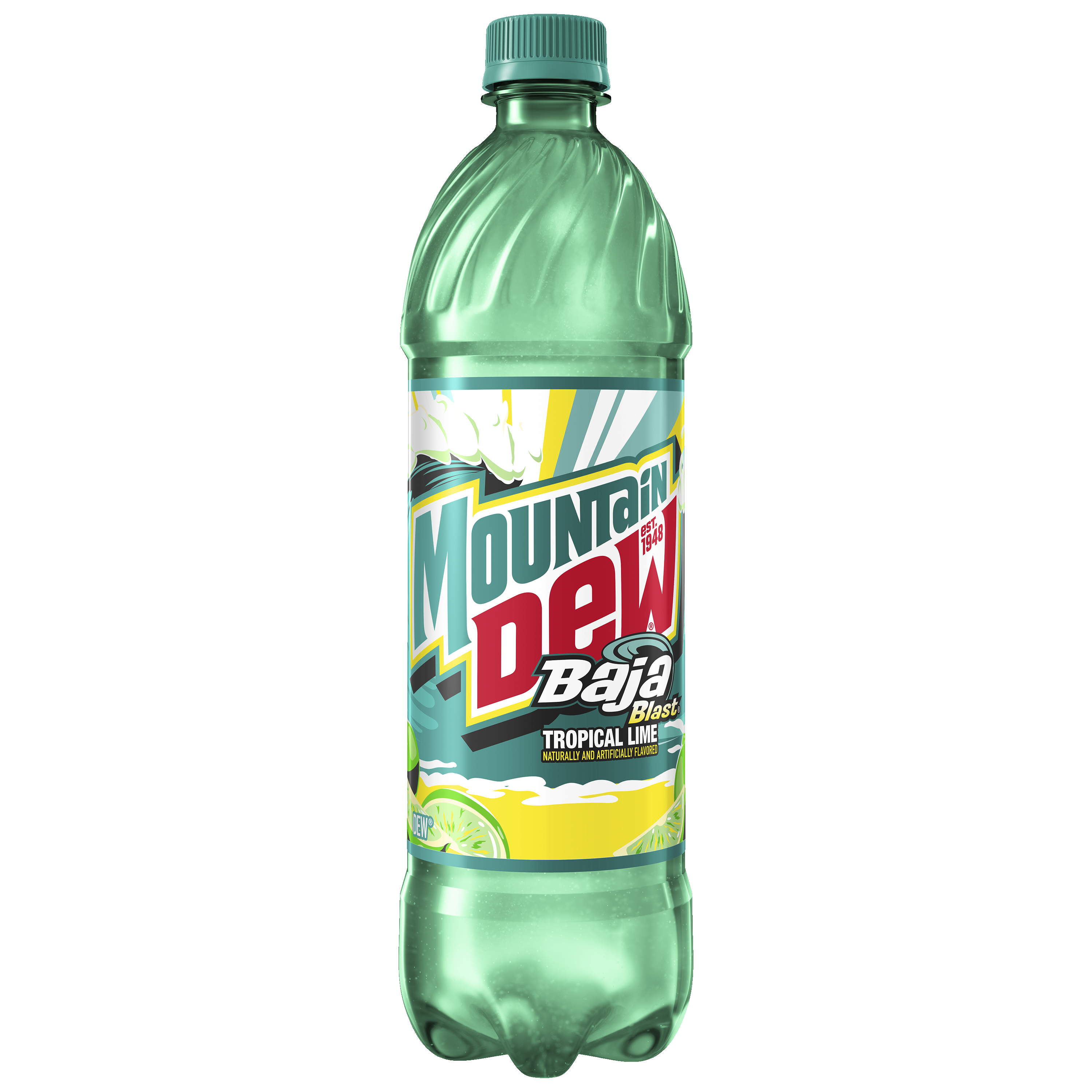 Mountain Dew, Baja Blast, Tropical Lime Naturally And Artificially Flavored Dew