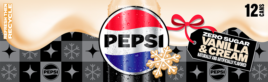 Pepsi, Zero Sugar, Vanilla & Cream Naturally And Artificially Flavored thumbnail