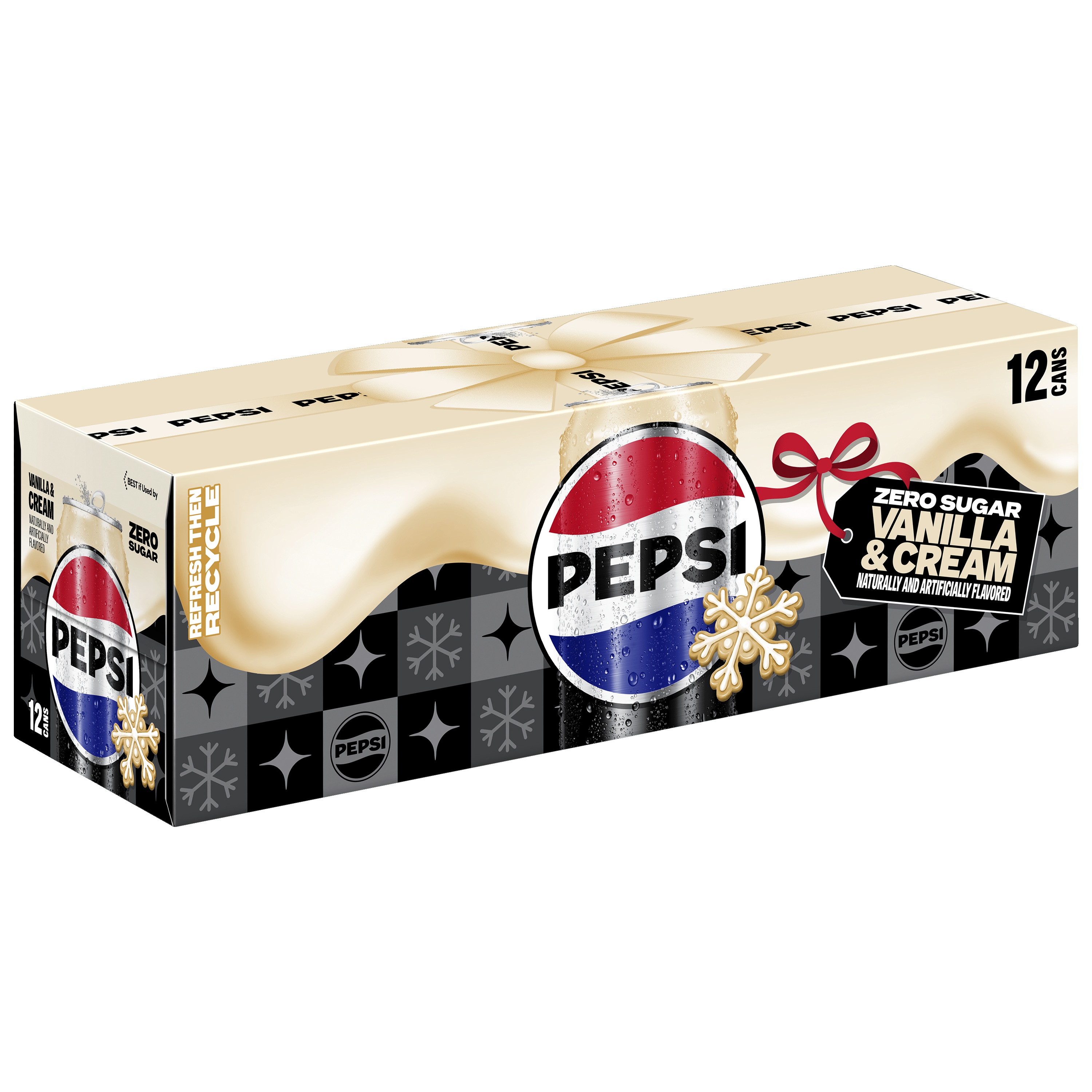 Pepsi, Zero Sugar, Vanilla & Cream Naturally And Artificially Flavored thumbnail