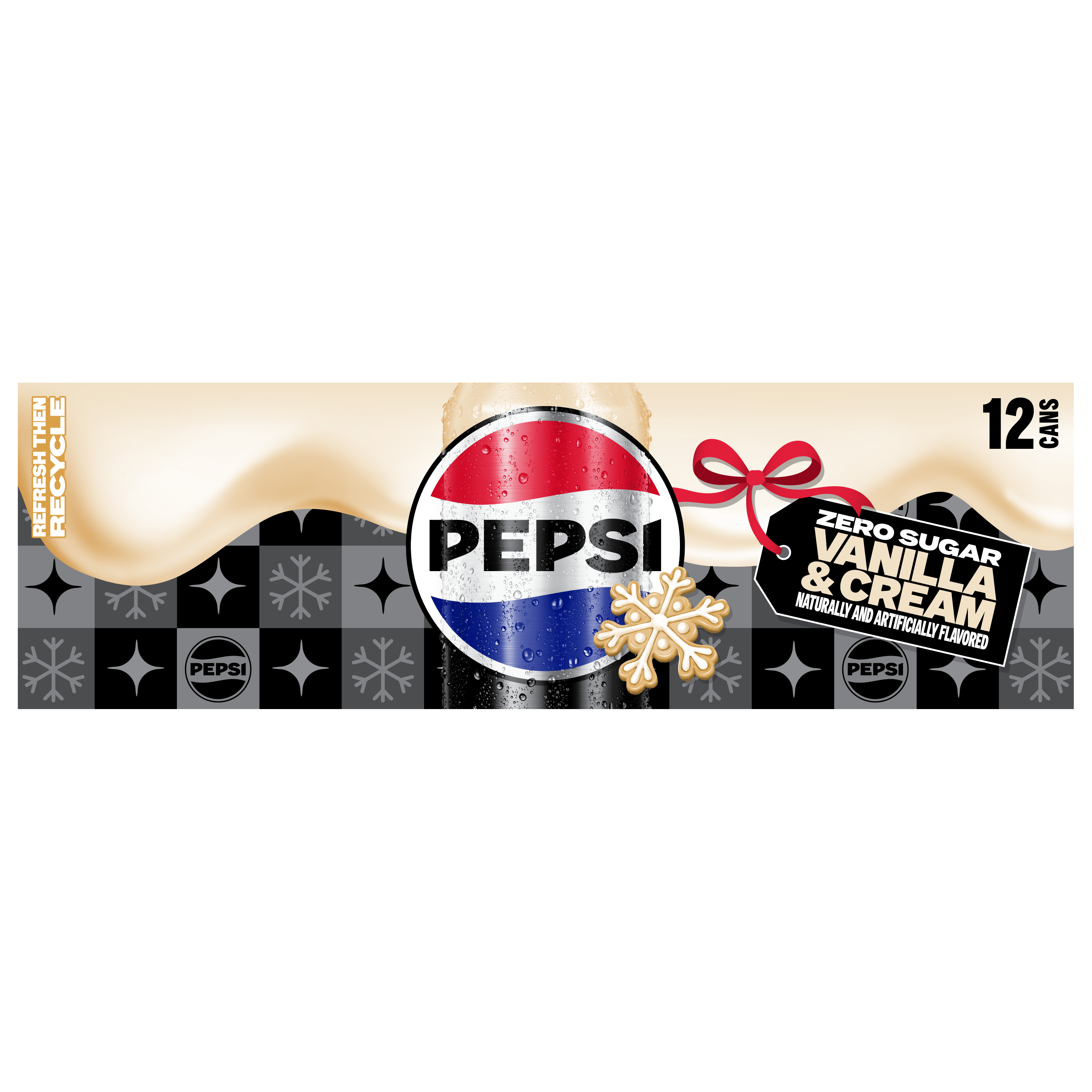 Pepsi, Zero Sugar, Vanilla & Cream Naturally And Artificially Flavored