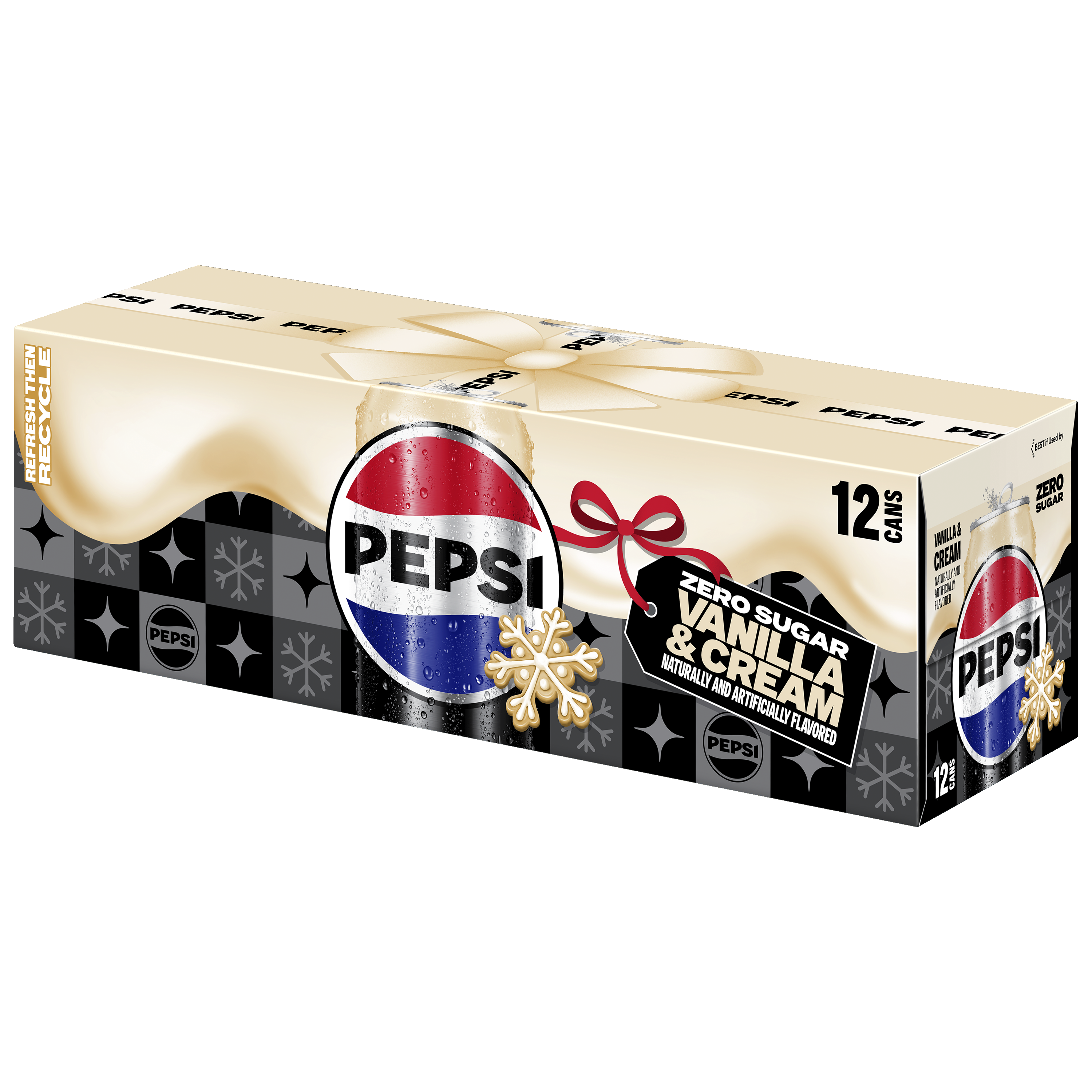 Pepsi, Zero Sugar, Vanilla & Cream Naturally And Artificially Flavored thumbnail
