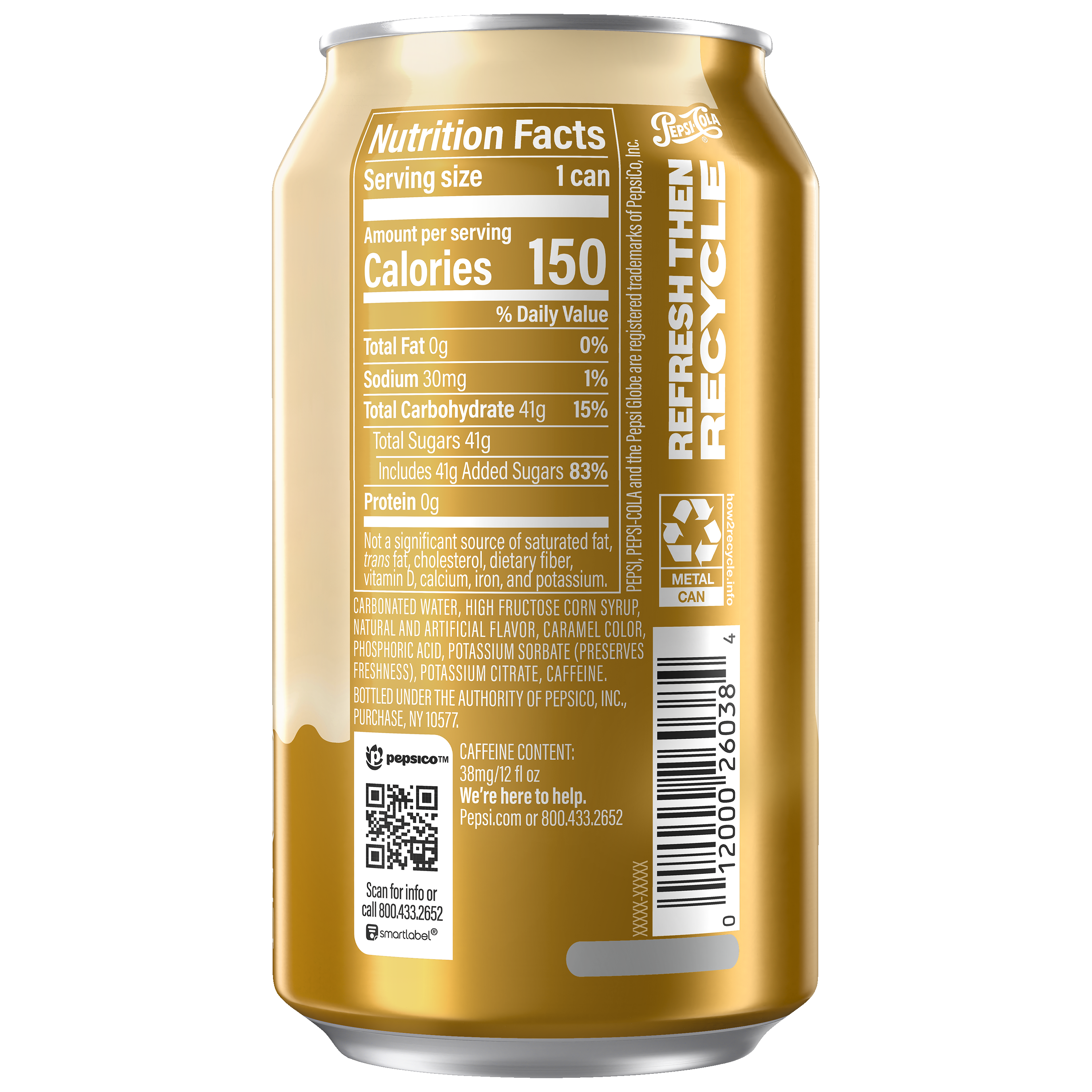 Pepsi, Vanilla & Cream Naturally And Artificially Flavored thumbnail