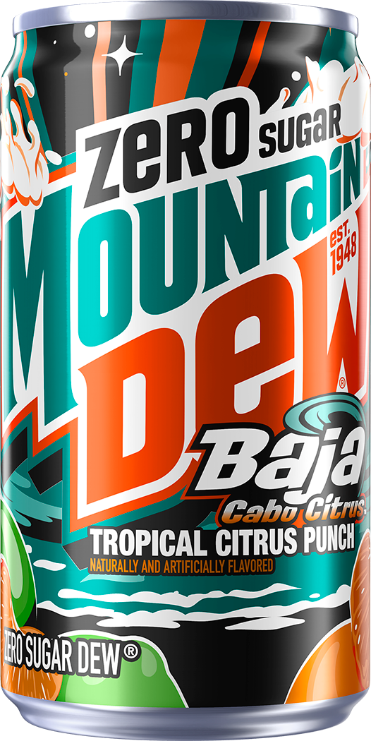 Mountain Dew, Zero Sugar, Baja Cabo Citrus Dew, Naturally And Artificially Flavored Tropical Citrus Punch thumbnail
