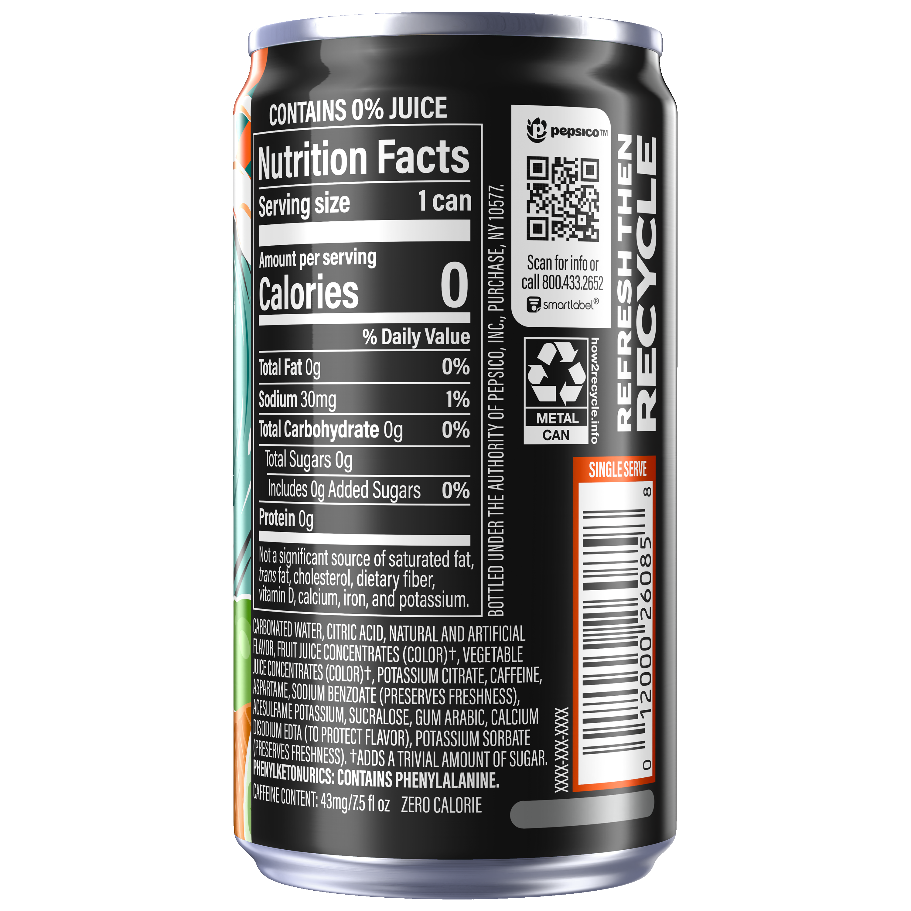 Mountain Dew, Zero Sugar, Baja Cabo Citrus Dew, Naturally And Artificially Flavored Tropical Citrus Punch thumbnail