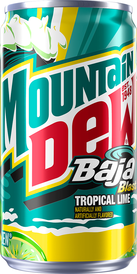 Mountain Dew, Baja Blast, Tropical Lime Naturally And Artificially Flavored Dew thumbnail