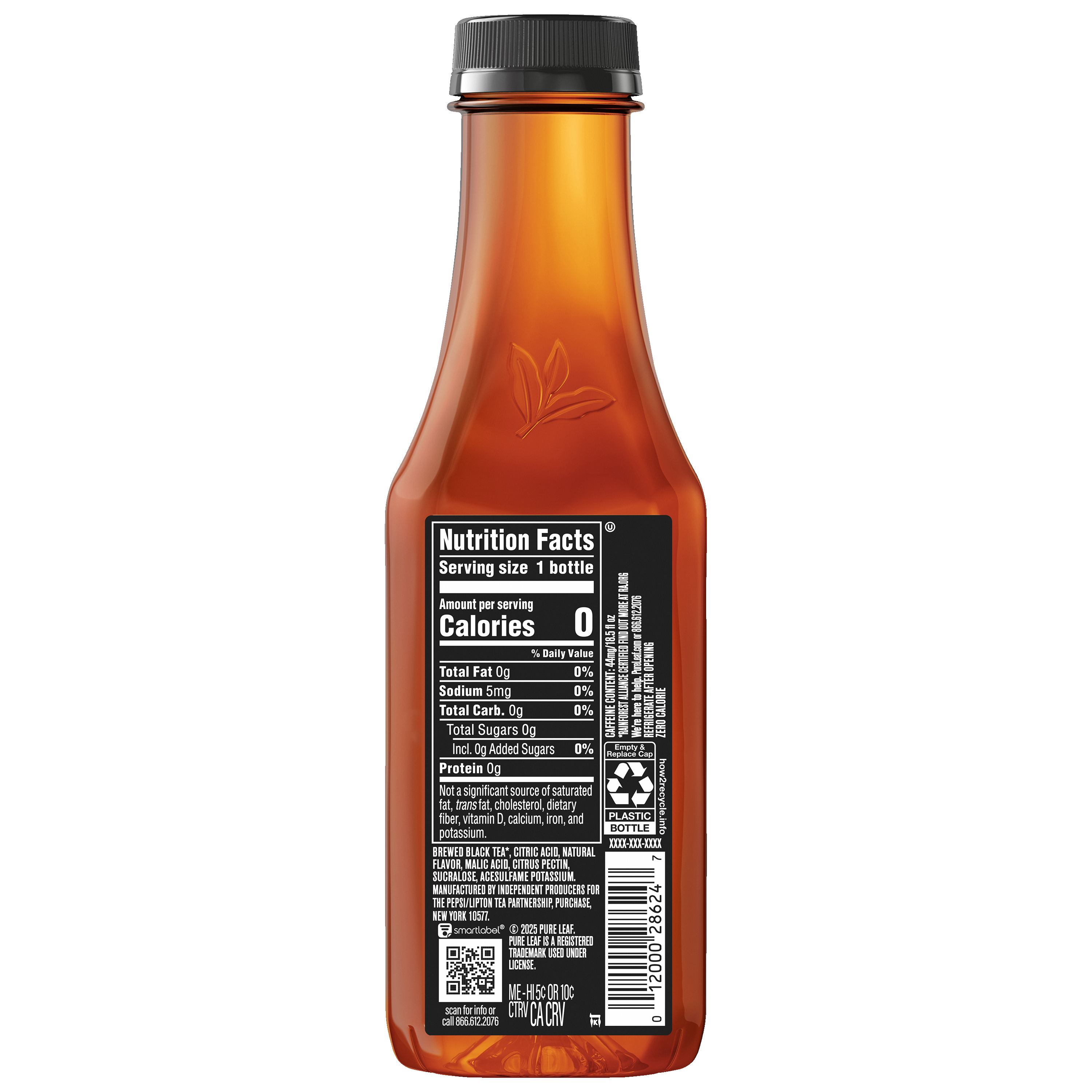 Pure Leaf, Zero Sugar Peach Flavor, Real Brewed Tea thumbnail