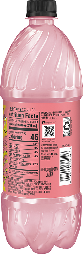 Brisk, Pink Lemonade, Juice Drink thumbnail