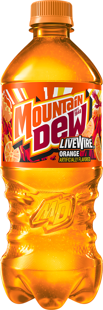Mountain Dew, LiveWire, Orange Artificially Flavored Dew thumbnail
